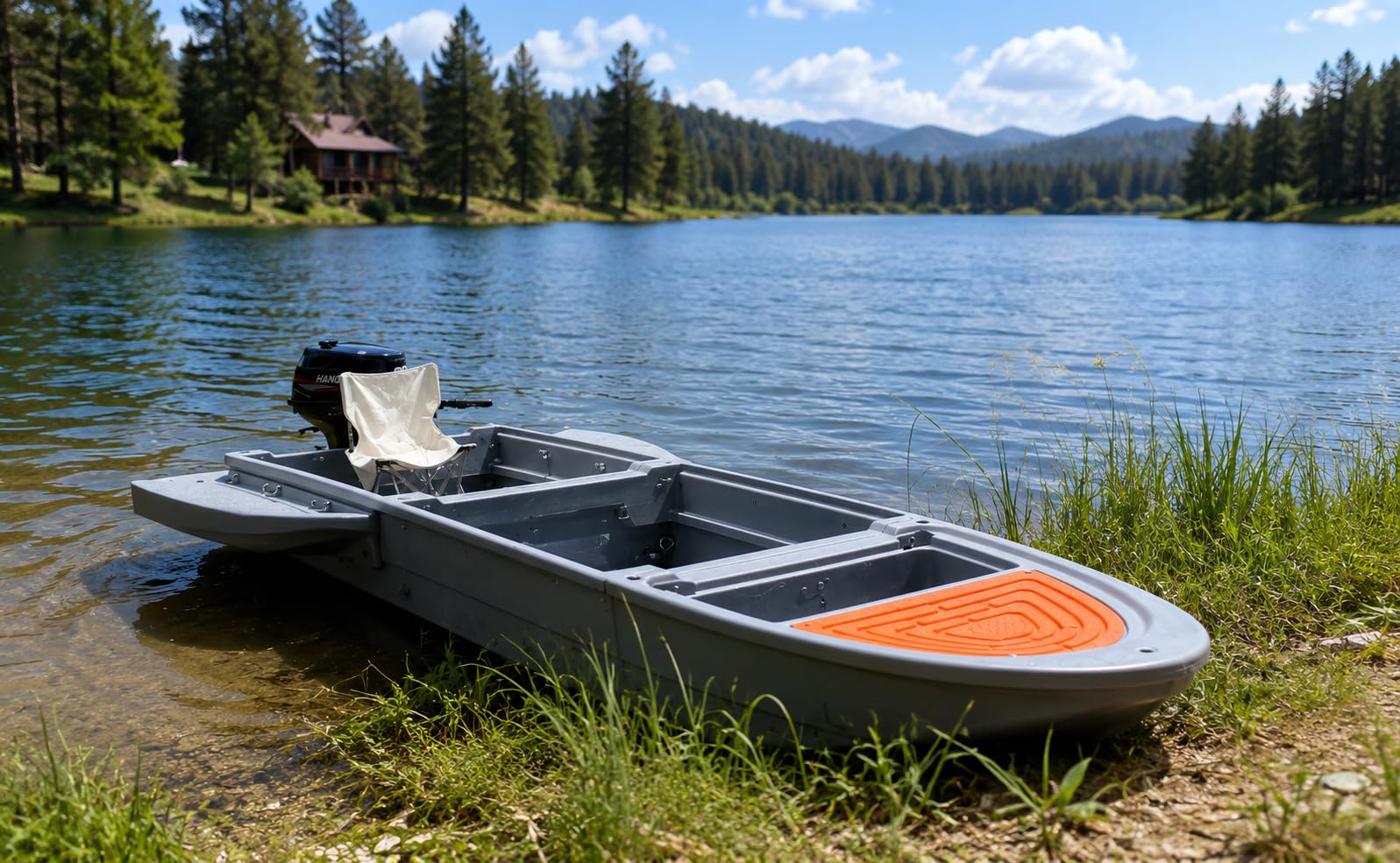 B1 Modular Portable Boat, Upgraded Pontoon Boat - Modular Fishing Kayak with Integrated Fish Box, 1036-1148 lb Load Capacity, Suitable for Fishing, Rowing, Ferrying, and Work Use customer photo 1