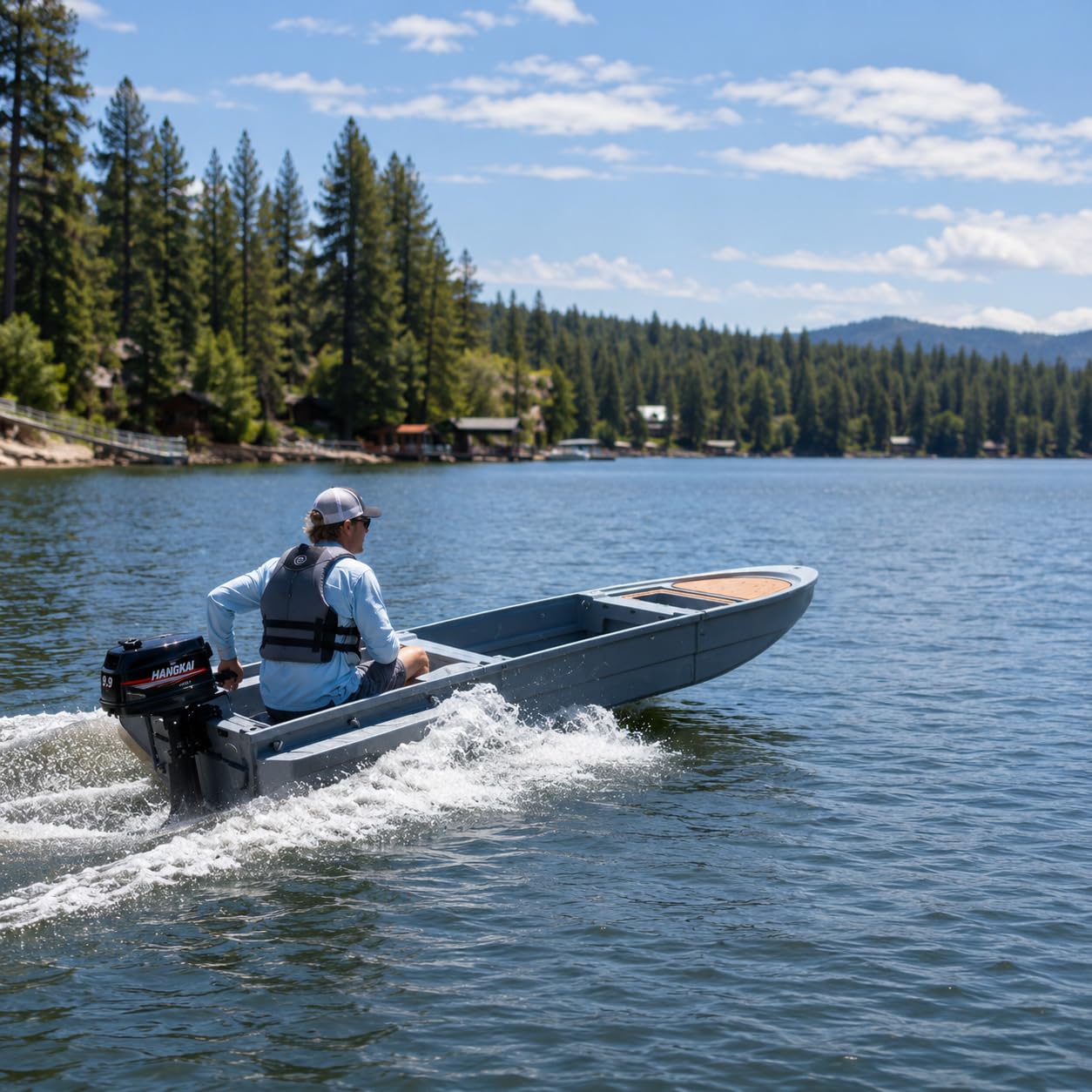 B1 Modular Portable Boat, Upgraded Pontoon Boat - Modular Fishing Kayak with Integrated Fish Box, 1036-1148 lb Load Capacity, Suitable for Fishing, Rowing, Ferrying, and Work Use customer photo 2