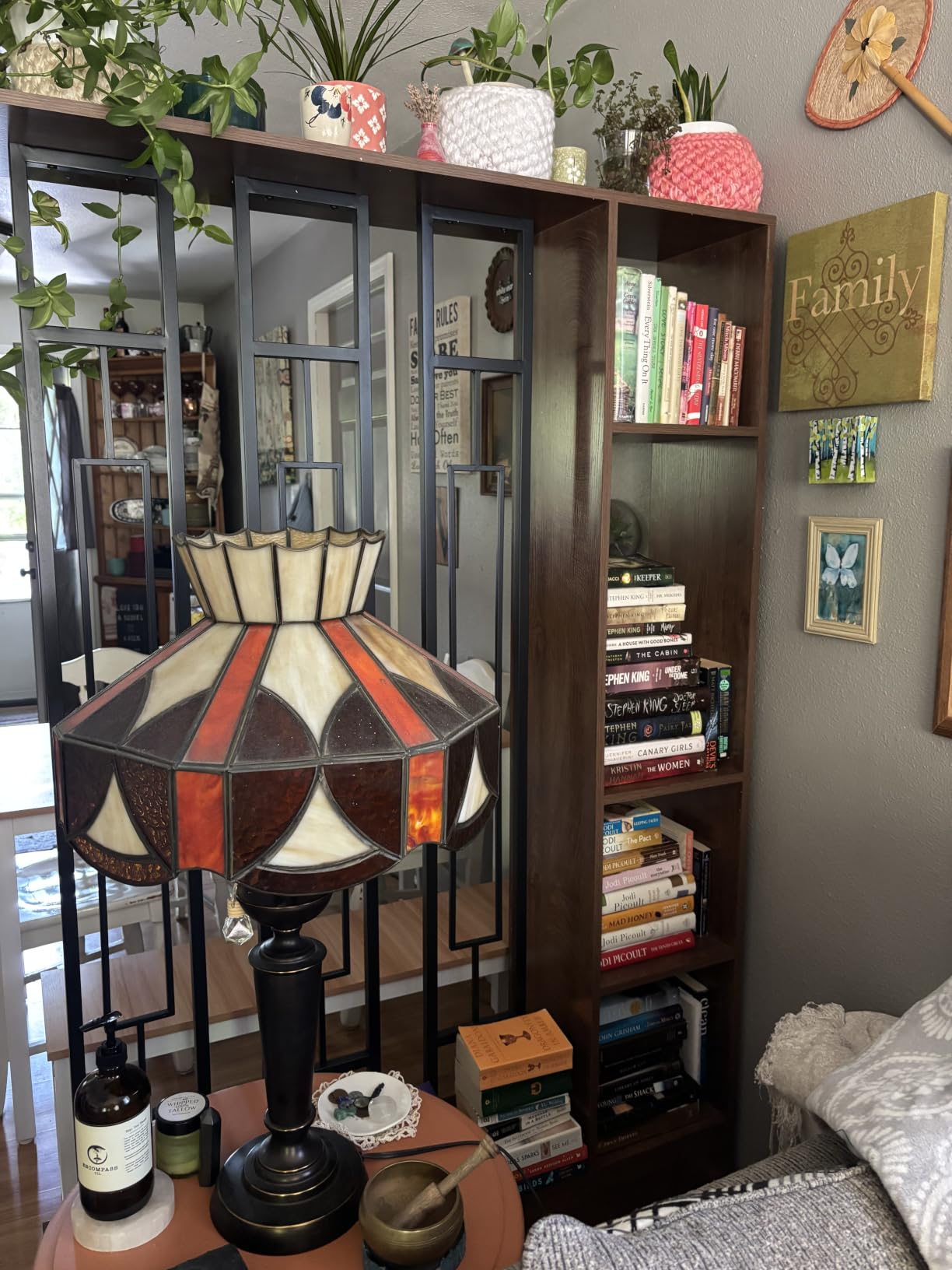 Tribesigns Wall Room Divider with Display Shelves, 70.9