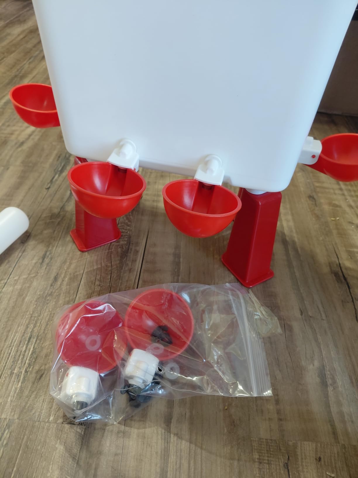 3 Gallon Automatic Chicken Waterer, Hands-Free Hydration | Float-Controlled Chicken Watering System, Stay-Clean Automatic Cups, Fits 3/4'' Faucet & Hose Directly, Standing/Hanging Use customer photo 1