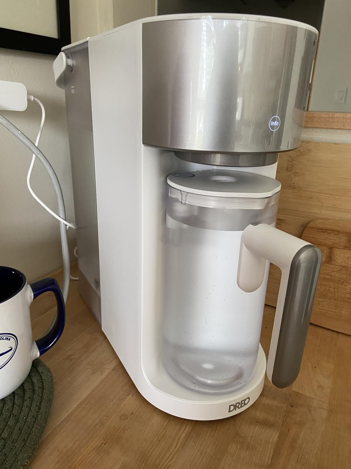 DREO Reverse Osmosis Water Filter Countertop, RO Filtration System, 3:1 Pure to Drain, TDS & Filter Life & 2 Autofill Pitchers, Install-Free, Self-Cleaning Water Purifier customer photo 2
