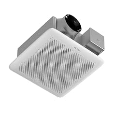 AUPU Bathroom Exhaust Fan with Humidity Sensor, HVI & Energy Star Fan, 50-80-110 CFM Household Extractor Fan, Time Delay Function, Ventilation Fan with Retractable Bracket, 4