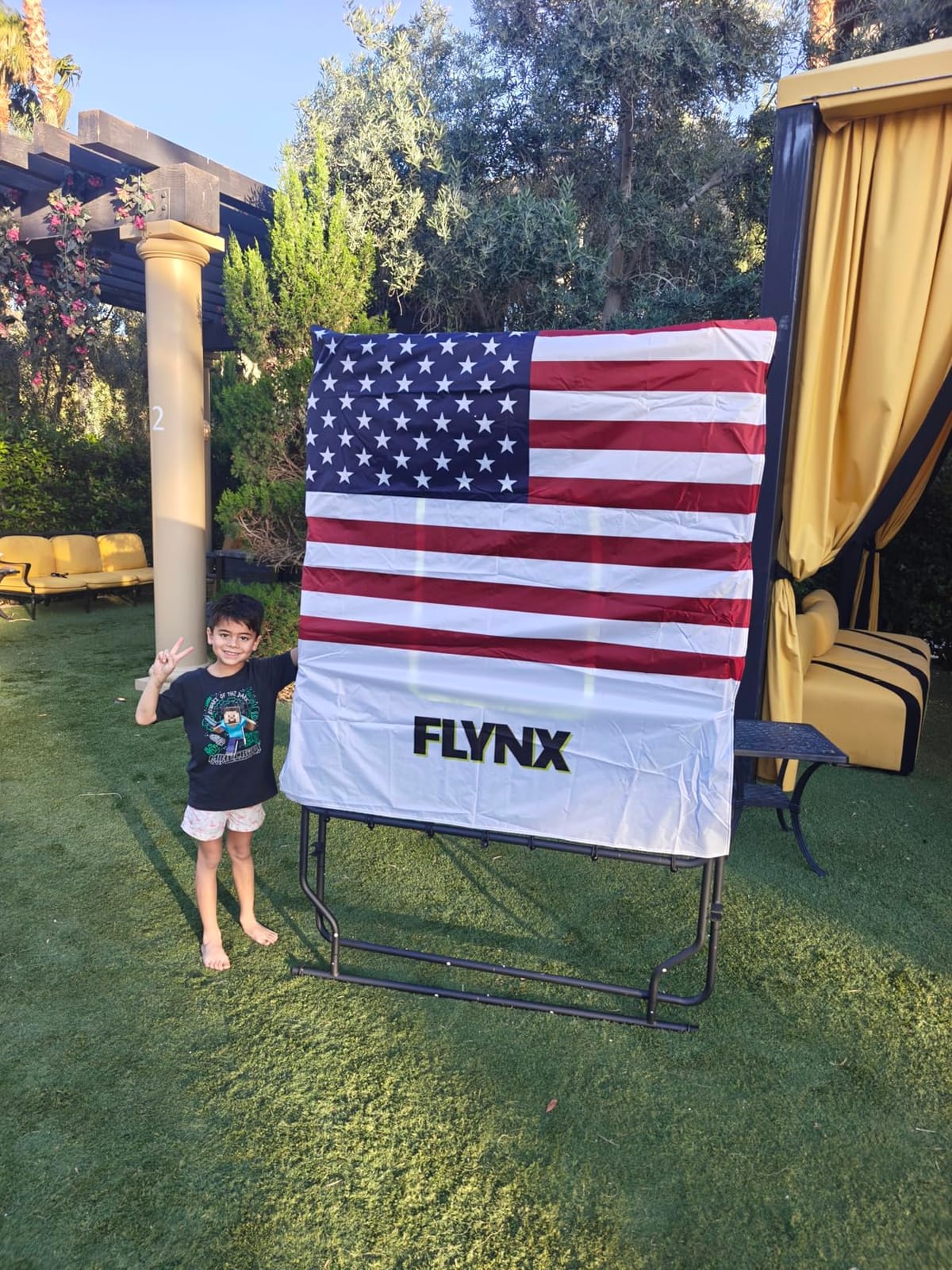 FLYNX Baseball Rebounder Net 4x4.5 ft, 3 Adjustable Angles, Pitchback customer photo 1