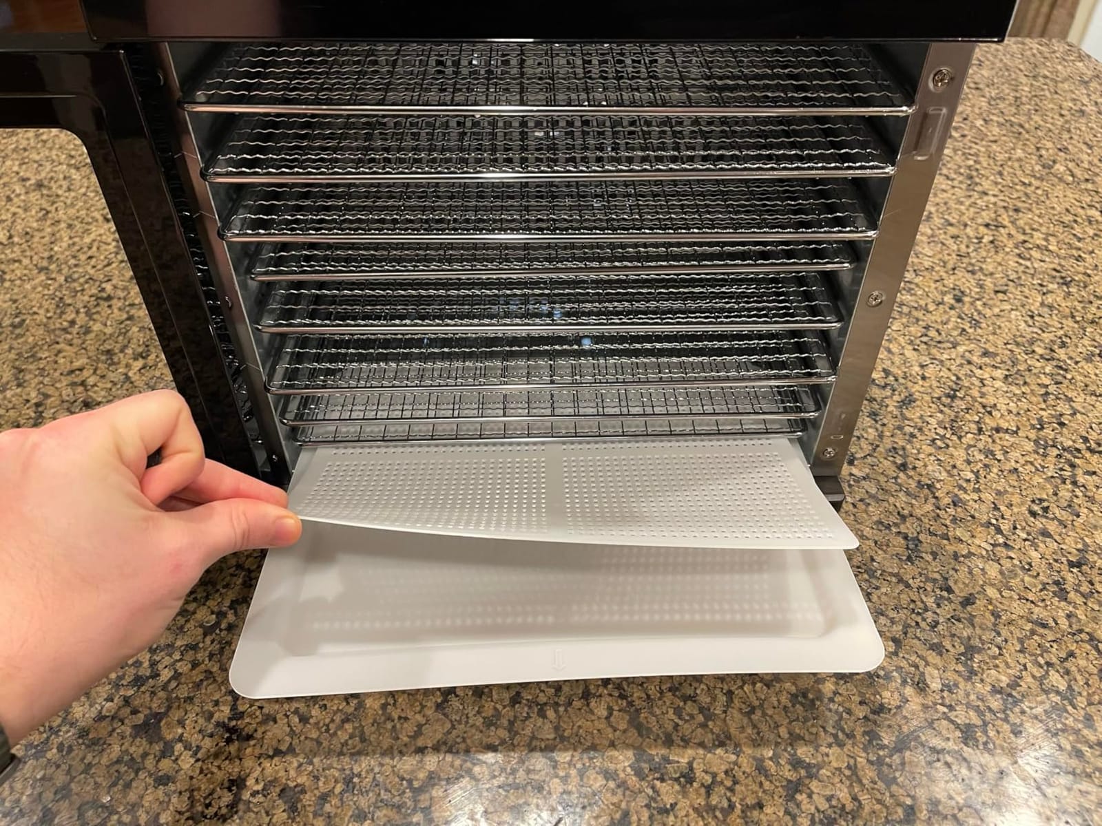 Food Dehydrator Machine, Powerful Food Dryer with 8 Stainless Steel Trays, Adjustable Temperature up to 167°F & 48-Hour Timer for Jerky, Fruits, Herbs - Includes Mesh Tray, Drip Tray & Recipe Guide customer photo 2