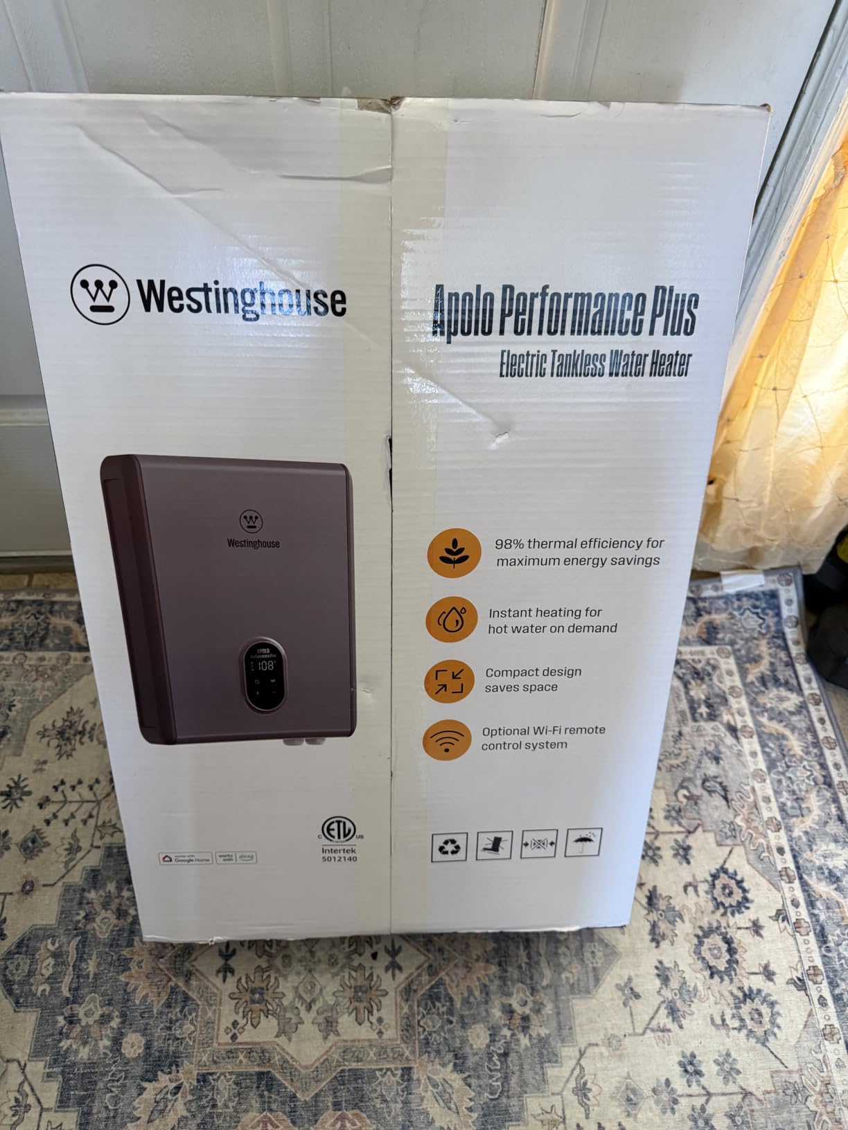 Westinghouse Wifi Tankless Water Heater Electric, 18kW 240V, Copper Element with Scale Inhibitor, Max 4.2GPM, Whole House Use, ETL Certified customer photo 2