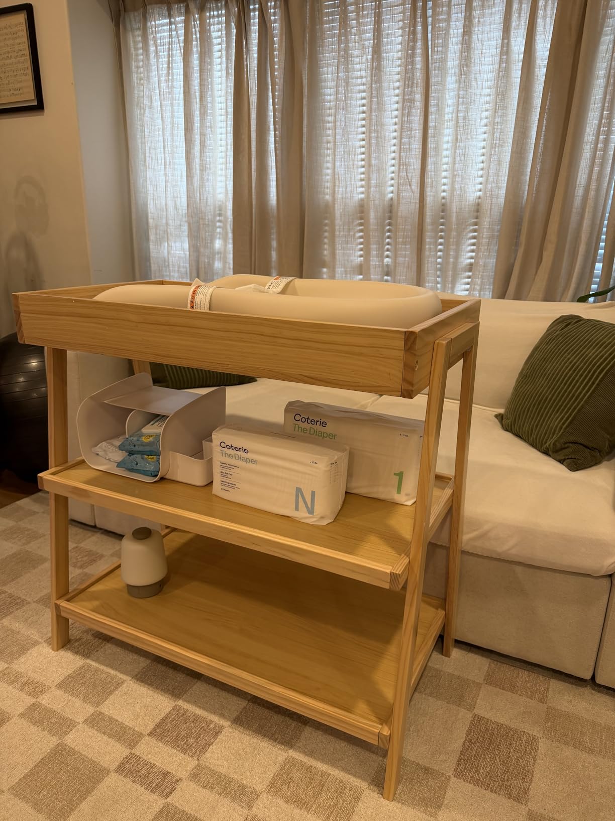 Delta Children Scout Changing Table, Chestnut customer photo 2