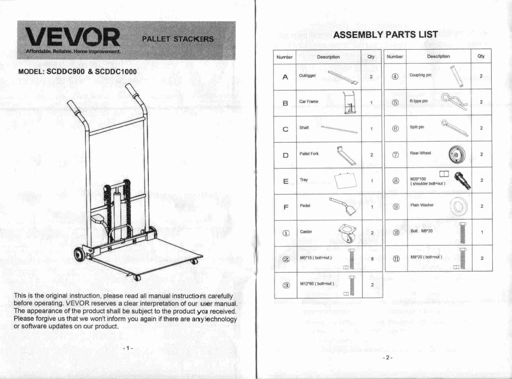 VEVOR Hydraulic Material Lift Winch Stacker, 450 lbs Load Capacity, 35.4'' Max Lifting Height, Pallet Truck Dolly with Fork Lift Table, Foldable & Portable customer photo 2