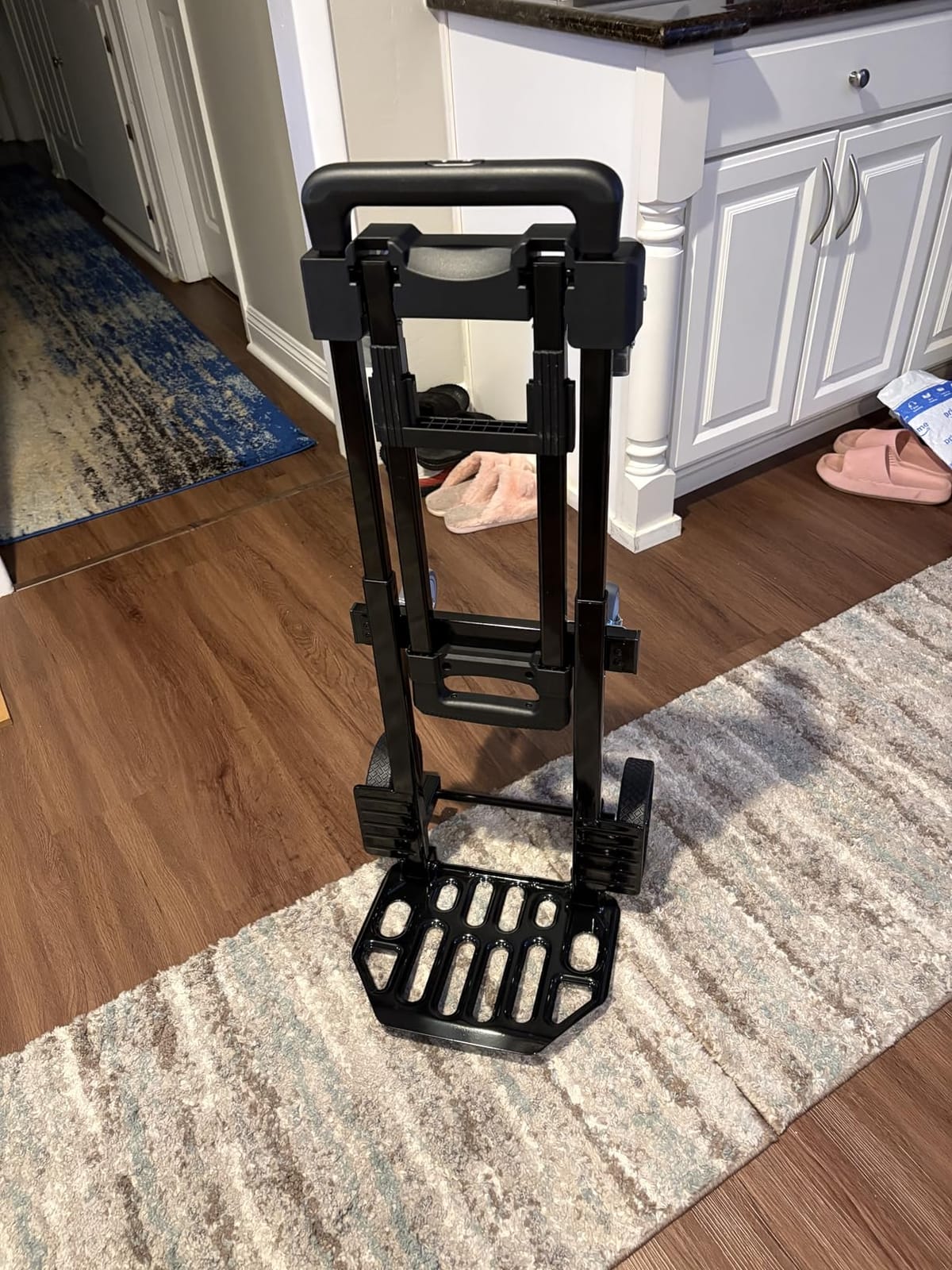 SIMPLI-Magic 2-in-1 Convertible Hand Truck & Dolly - 800 lb Capacity Heavy Duty Folding Platform Cart with Rubber Wheels for Moving Boxes, Furniture & Appliances customer photo 1