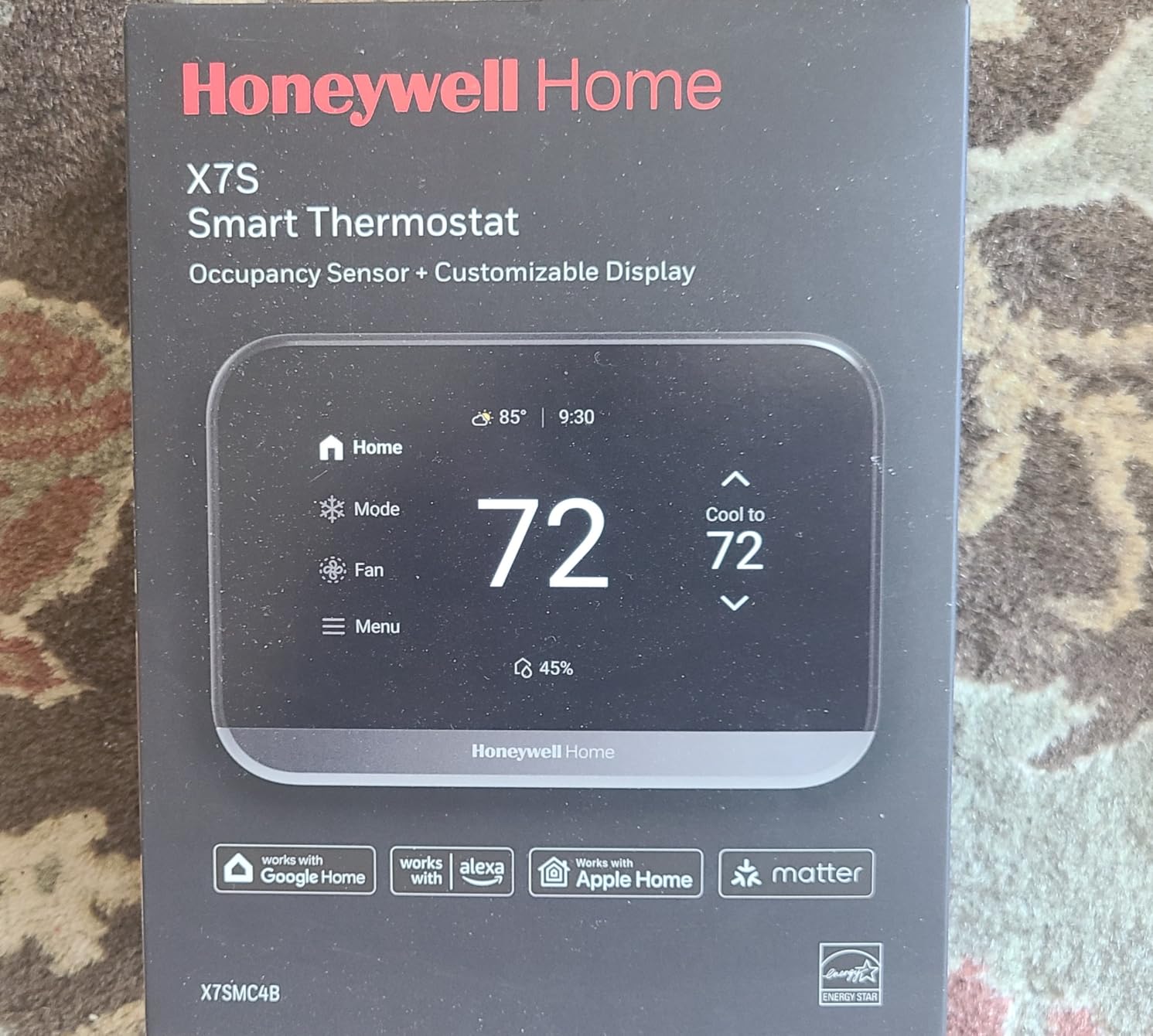 Honeywell Home X7S Smart Wi-Fi Programmable Thermostat, 4.3