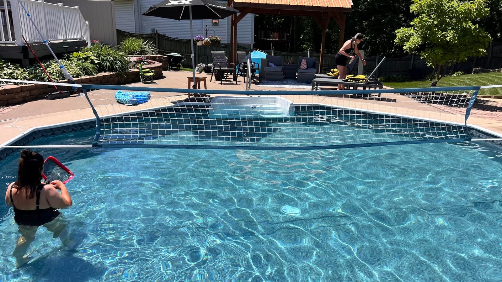 Coast Modern Pool Volleyball Net - Premium Volleyball Pool Game Set for Adults & Family - Accessories Included customer photo 2