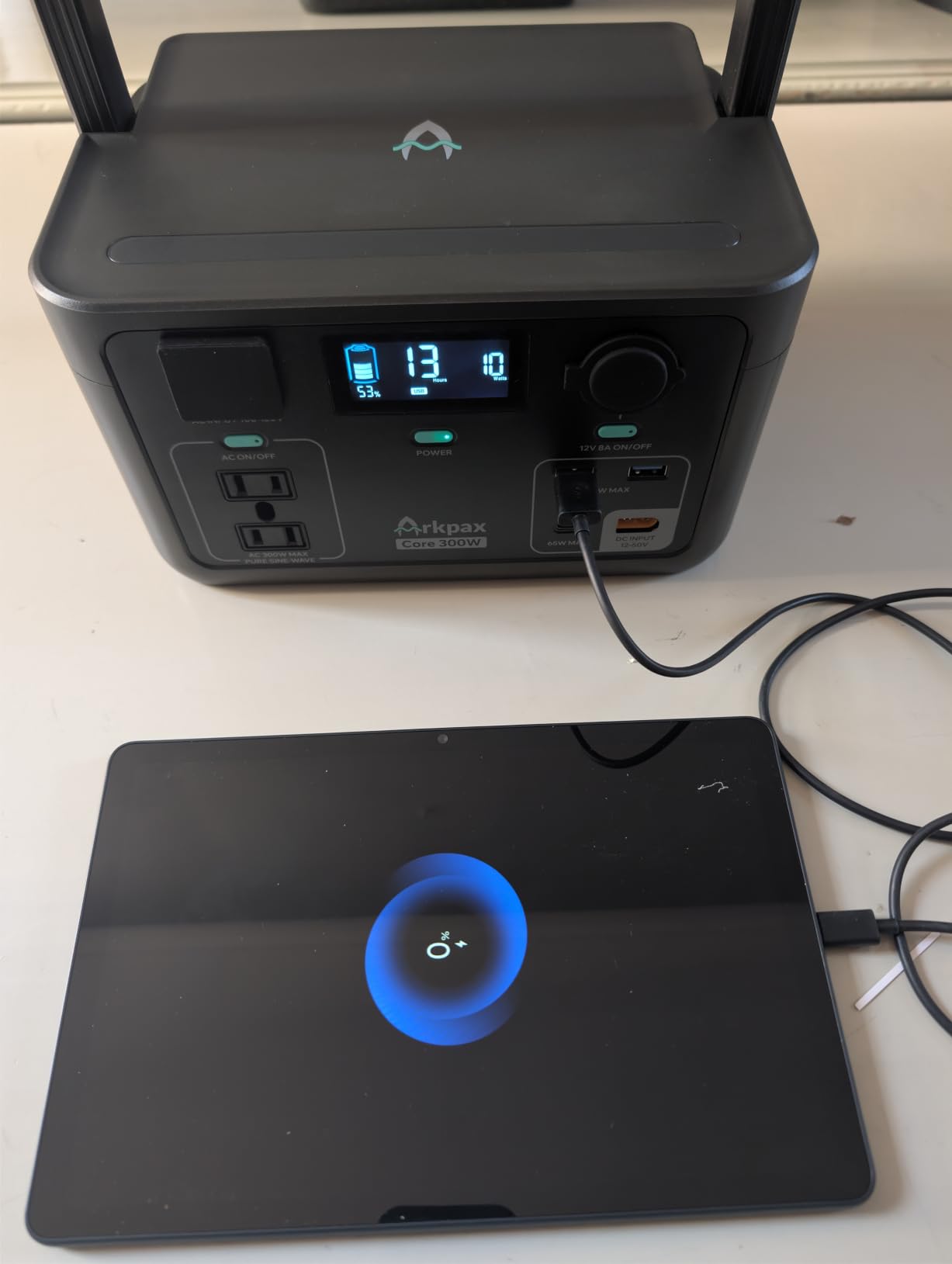 1200W Portable Power Station 1024Wh Solar Generator | LiFePO4, AC Output, 1 Hr Fast Charge, 12ms UPS, Camping, Home Backup Power, Emergency, Solar Panel Optional customer photo 1