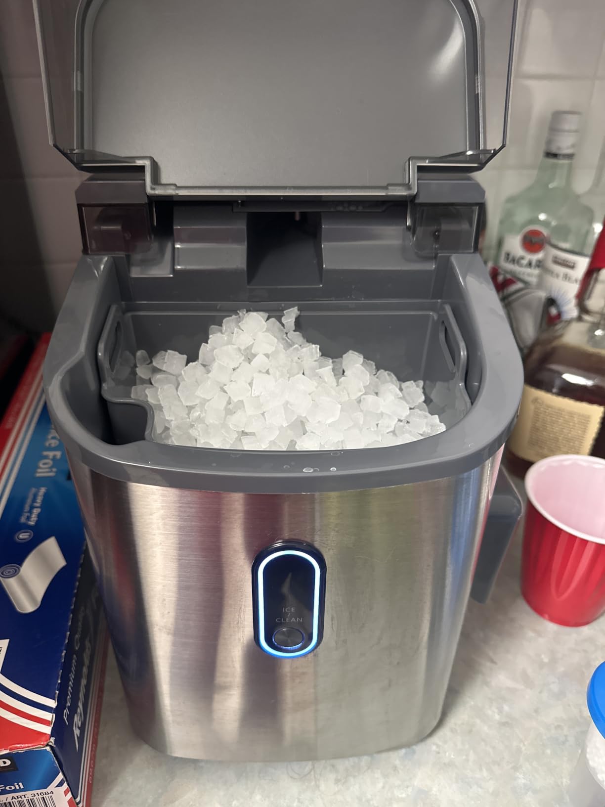 Silonn Nugget Ice Maker Countertop with Detachable Basket and Handle customer photo 2