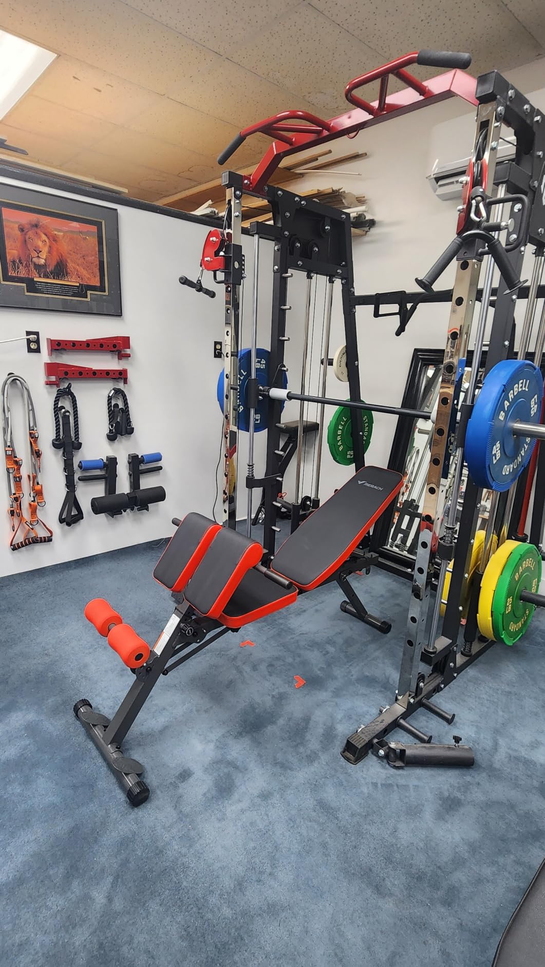 MERACH Back Extension Machine Roman Chair, 660LBS Adjustable Foldable | 6-in-1 Workout Bench, Lower Back Pain Relief, Ab Machine, Back Stretcher, 11 Positions, Heavy Duty Steel, Home Gym Equipment customer photo 2