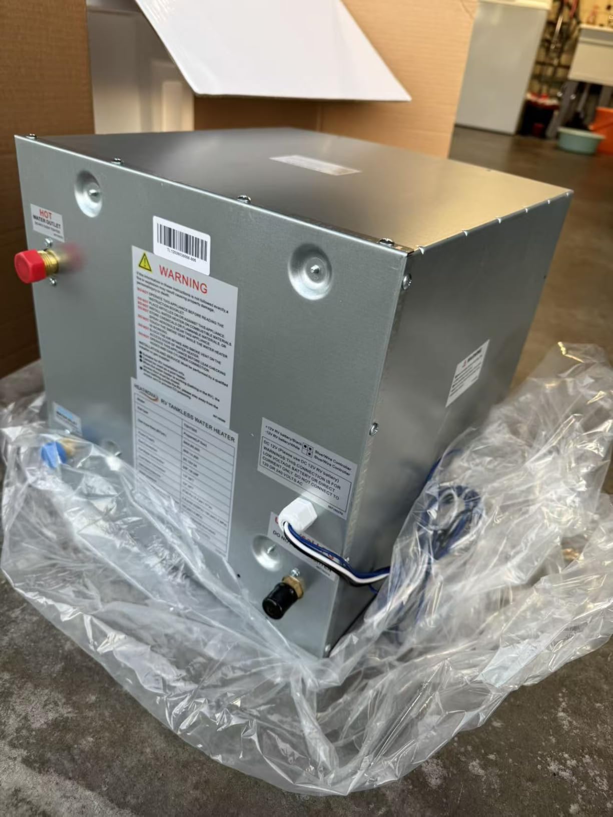 RV Tankless Water Heater, Heatrova 65,000 BTU Propane On-Demand Instant Hot Water Heater, 3.9 GPM, 12V DC Powered, CSA Approved, Remote Controller, Fits 15x15, 15x18 & 18x18 RV Doors customer photo 1