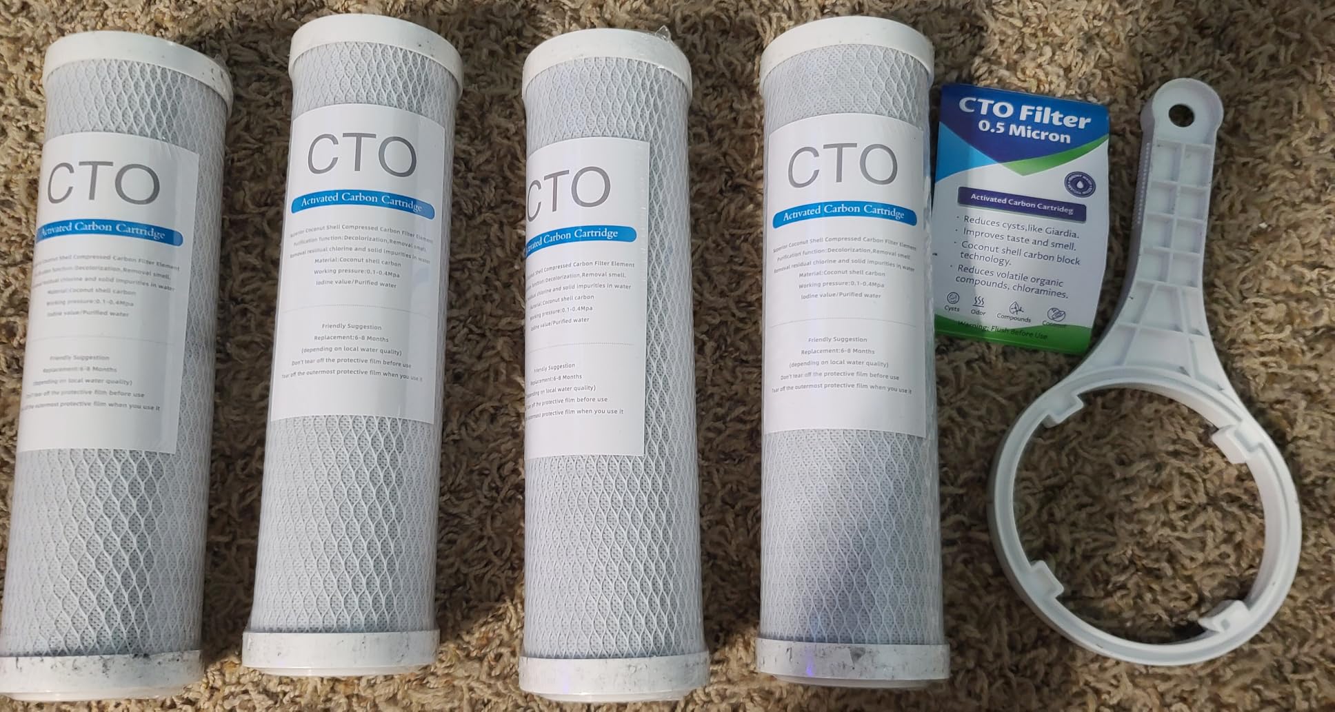 Whole House Water Filter System, 3 Stage Whole Home Water Softener System, Reduces Chlorine, Taste, Iron, Scale, Lead with Heavy Metal and Anti-Scale Filter, Includes 3 Sets Filters (2 Years use), 3/4