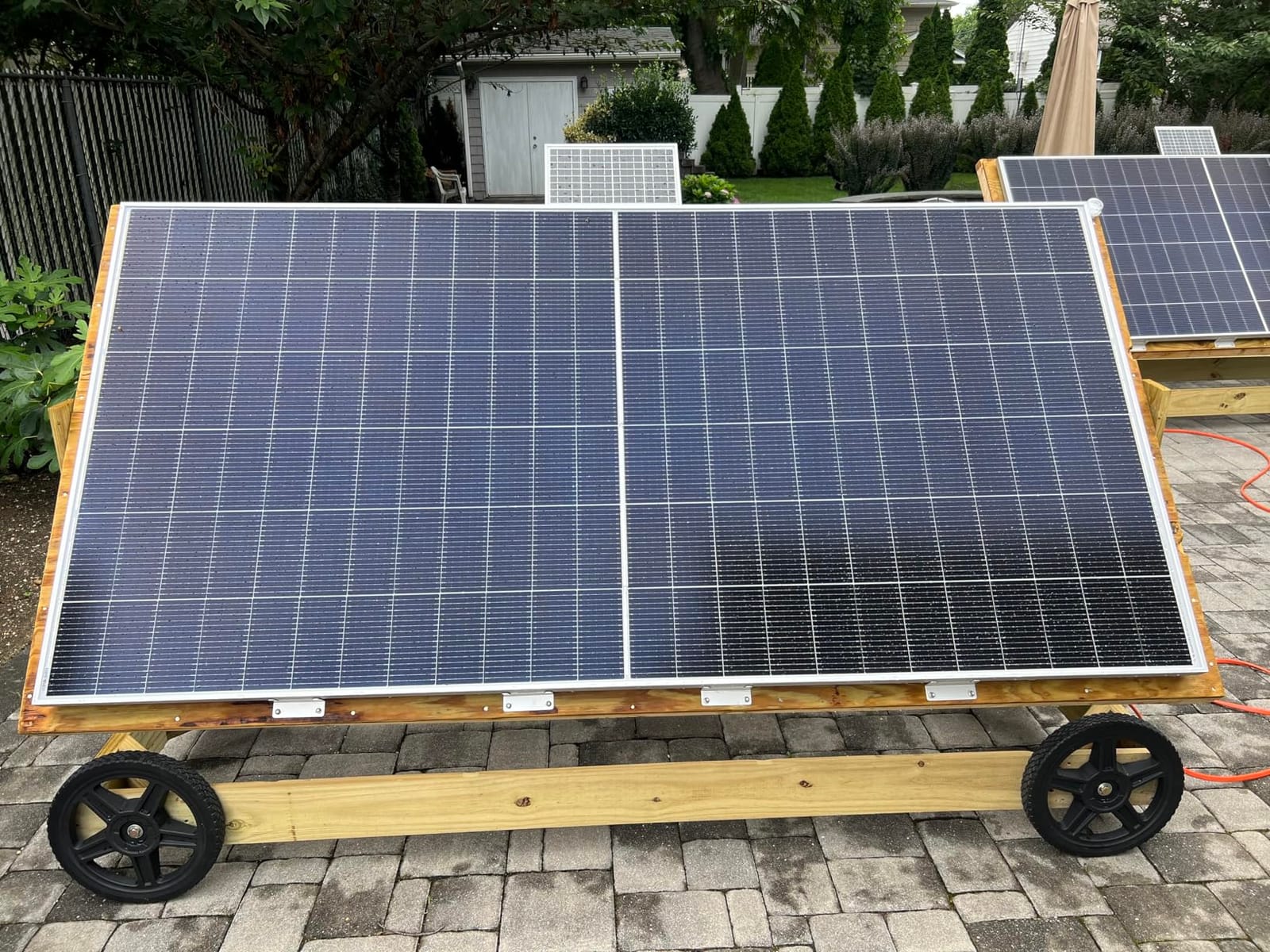 Renogy Bifacial Solar Panel 1280 Watt, Monocrystalline for On/Off Grid | 4PCS 320W Solar Panels for Homes Rooftop RV Boat Cabins Camping, Up to 30% More Energy Than Conventional Solar Panels, IP68 customer photo 1