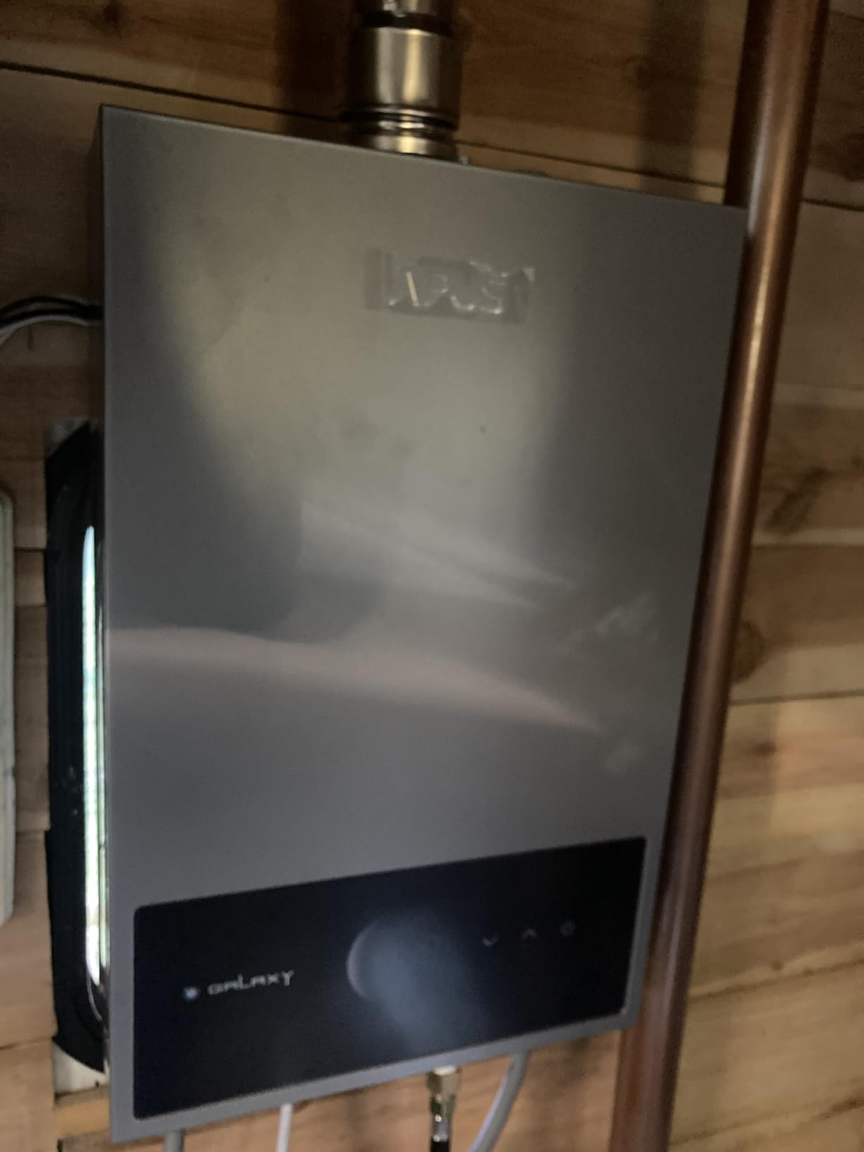 APUS Tankless Water Heater Propane Gas, Up to 3.6 GPM, Indoor Hot Water Heater, 80,000 BTU on Demand Instant Hot Water Heaters with Smart Digital Display, Space Gray customer photo 1
