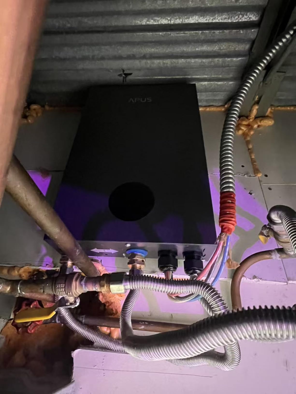 APUS 14kW Tankless Water Heater Electric, 240V, Up to 3.3 GPM | 3s Instant On Demand Hot Water, For 1-2 Uses, LED Display, 99.8% Thermal Efficiency and Energy-Saving, Compact Design customer photo 1