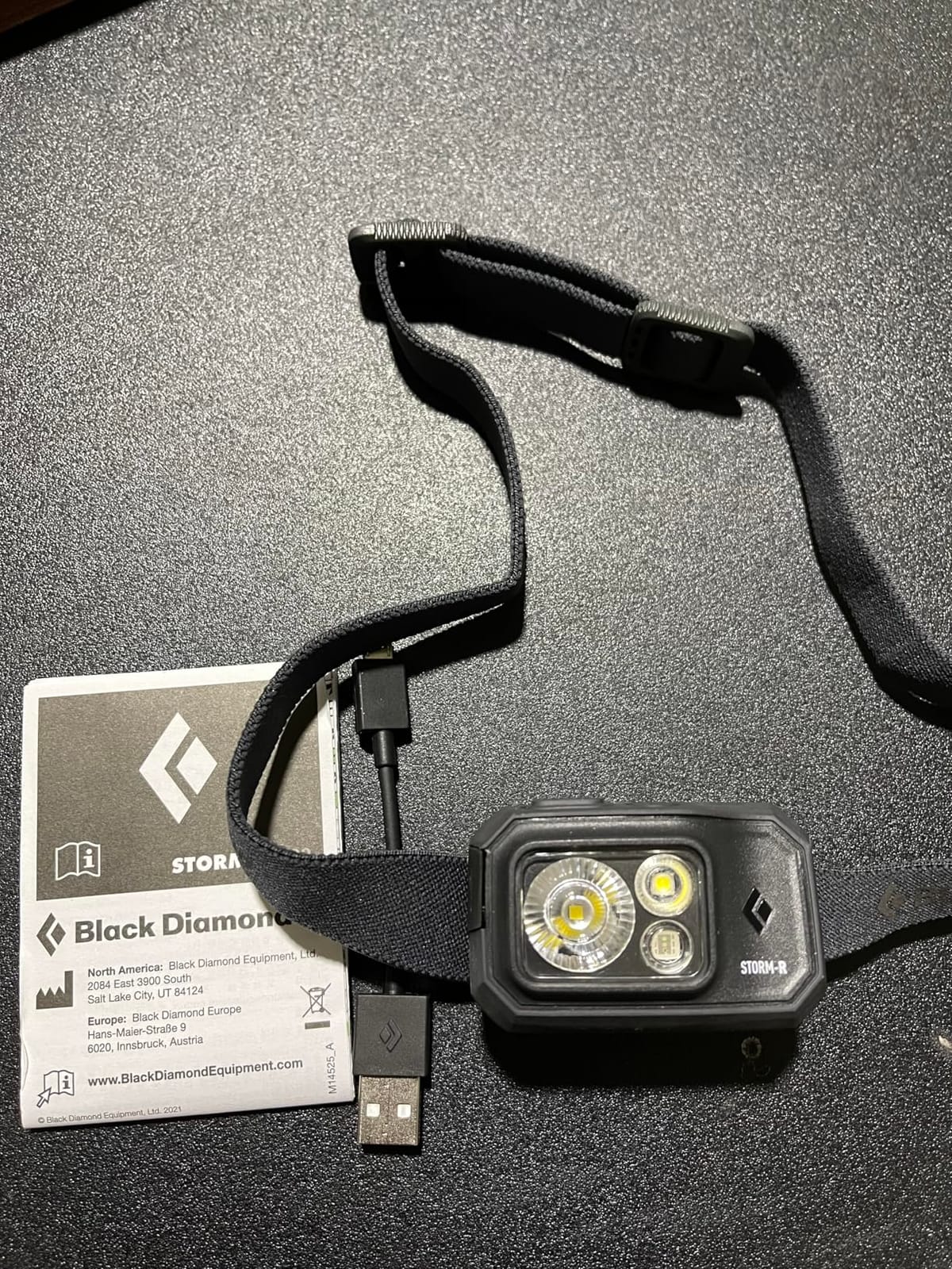 BLACK DIAMOND Storm 500-R Headlamp, Rechargeable, Dimmable Bright, BD Black | 500 lumens, red night vision, RGB night vision for route finding, camp tasks, and low-light navigation, Brightness Memory customer photo 1