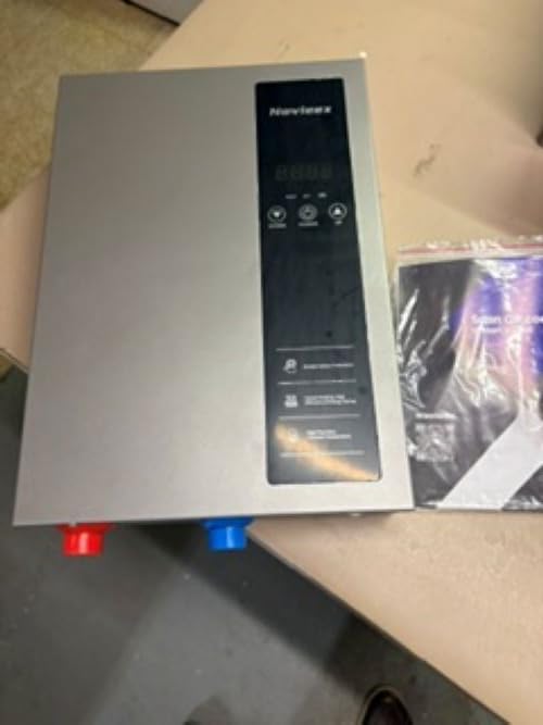 27kW Tankless Water Heater Electric, NOVIEEX 240V 3s Instant Hot Water Heater, Flow Rate Max 7.4 GPM, Supply for 3-4 Points, Indoor Installation, Heavy Duty Ideal for Whole House Use customer photo 1
