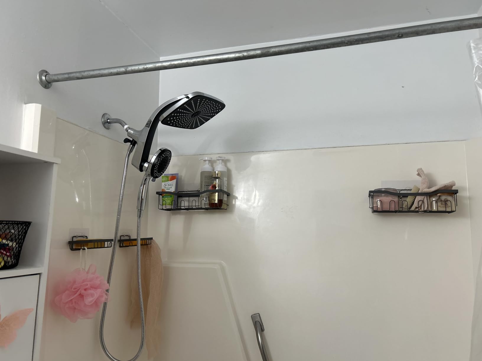 Rain Shower Head with Handheld Showerhead, Black 1.8GPM 460311 | 12