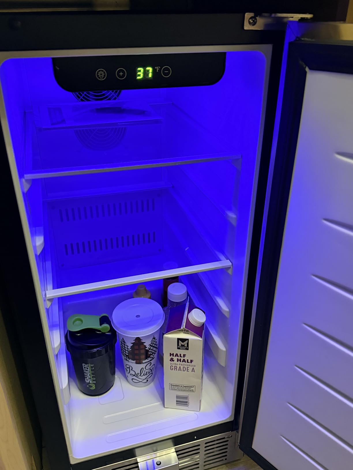 Electactic 15 Inch Outdoor Beverage Refrigerator, Undercounter Beverage Cooler with Stainless Steel Door, Built-in & Freestanding Drink Fridge for Beer Wine Soda, Outdoor Fridge for Patio Home Kitchen customer photo 2