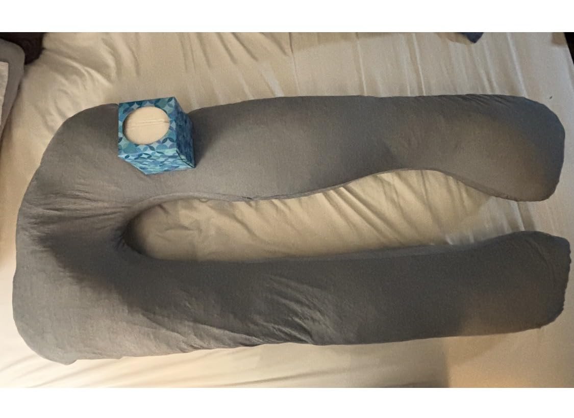 Pregnancy Pillow, Body Pillow, Side Sleeper Pillow, Cooling | Removable Cover, Pregnancy Must Haves, Maternity Pillow, Pregnancy Pillows for Sleeping customer photo 1