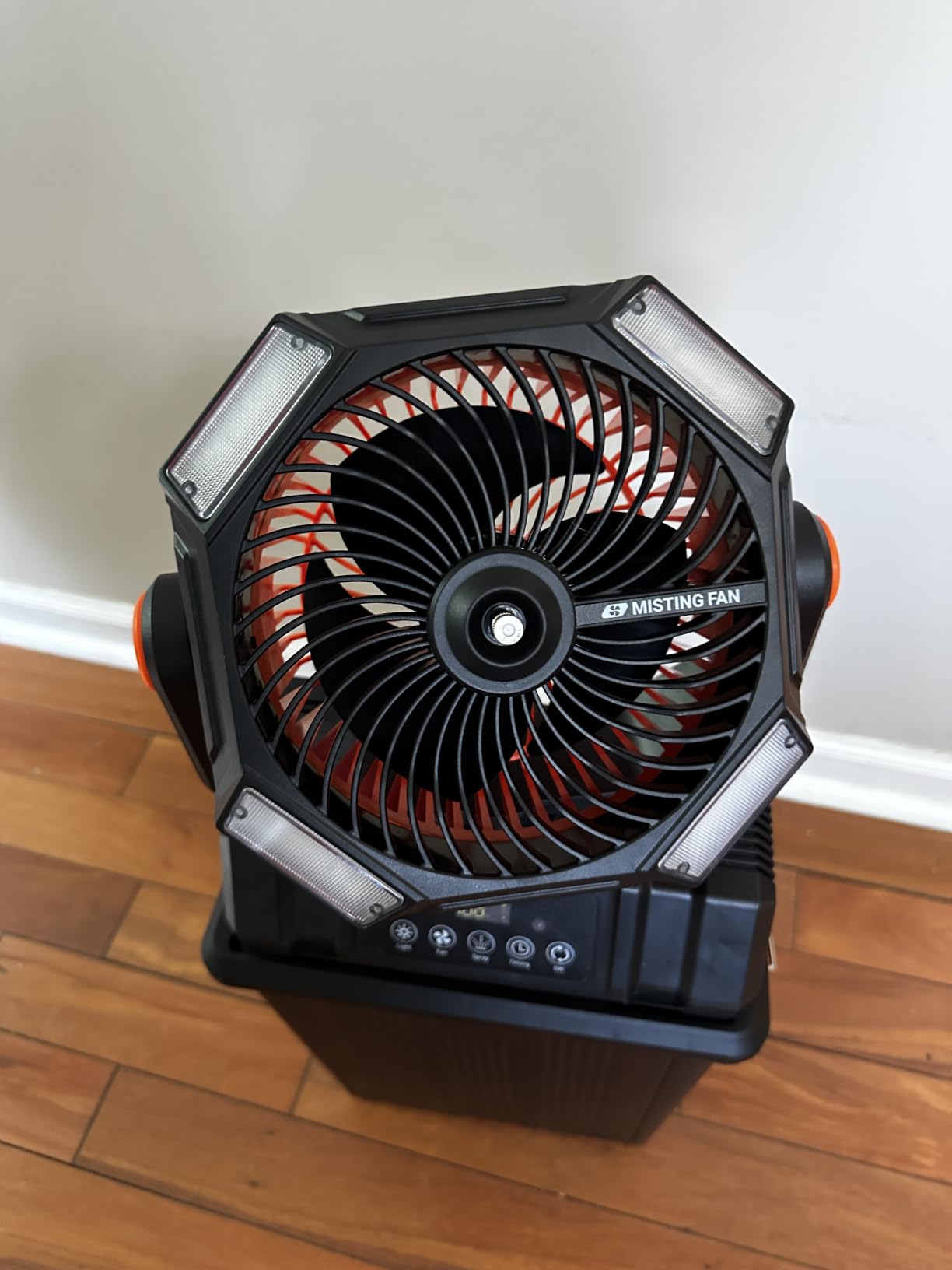 40000mAh Misting Fans for Outside, 15L Large Tank Portable Misting Fan, Battery Powered Outdoor Mister Fan with Remote & LED Light customer photo 1