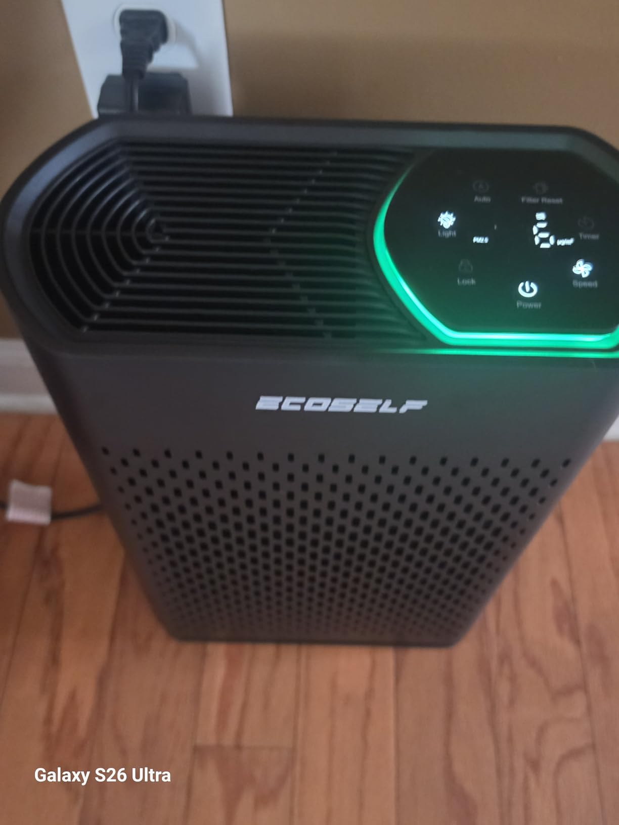 Air Purifier for Large Room, Cleans 2,400 ft² in 30 Mins, 3-Stage True HEPA, 360° Airflow, Large Touch Display Control, Real-Time Air Quality (PM2.5) Display, Ultra-Quiet 20dB Sleep Mode, HAP602 White customer photo 2