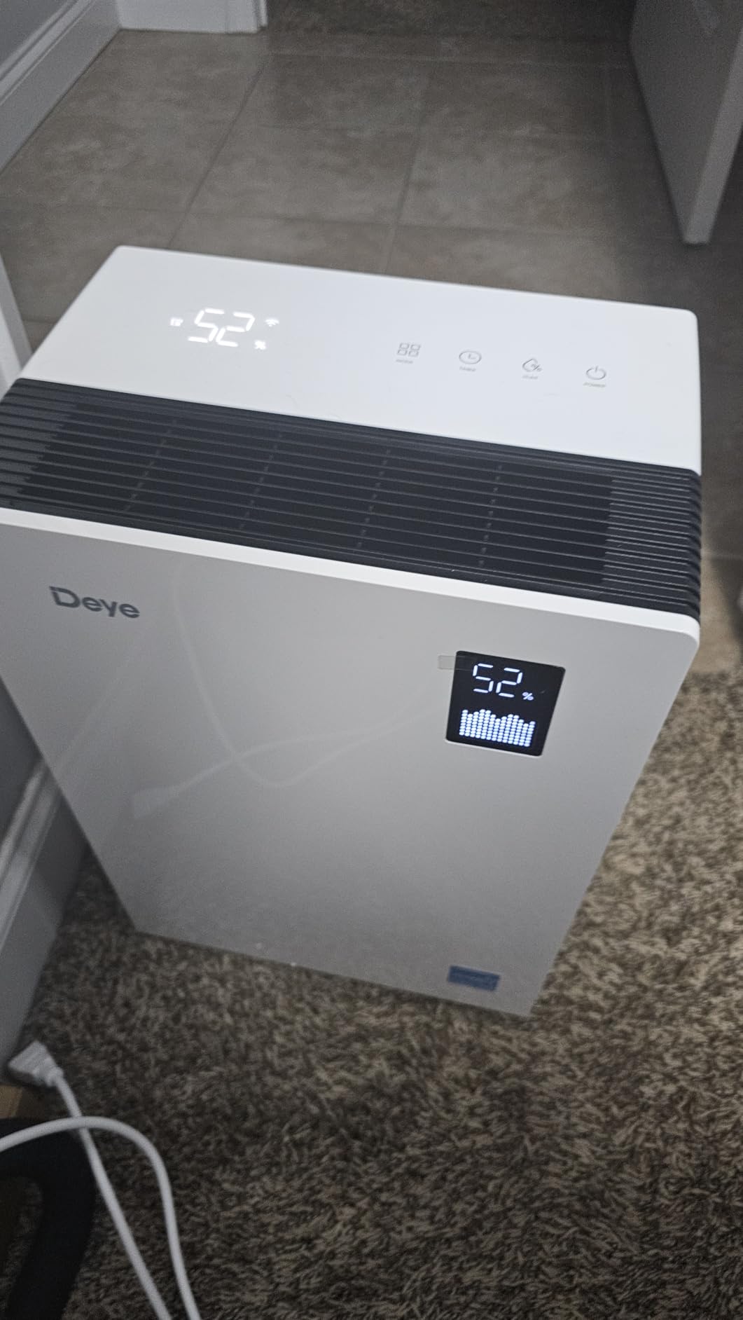 Deye Quiet Dehumidifier for Home & Bedroom | 33dB Quiet, 36 Pints/Day, ENERGY STAR Certified, WiFi App & Alexa Control, Dual LED Display, Auto Restart customer photo 1