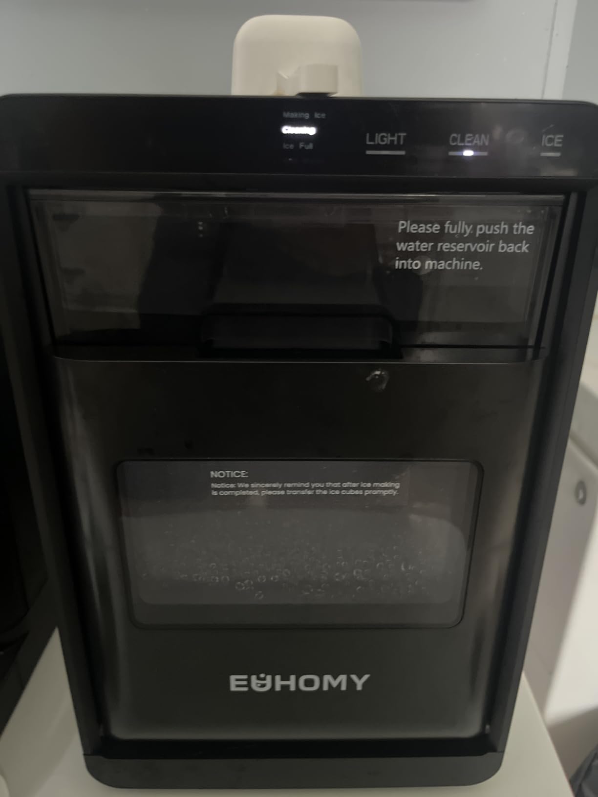 EUHOMY Nugget Ice Maker Countertop, 44Lbs/24H Sonic Ice Maker Machine, Self-Cleaning Pellet Ice Makers with Ice Scoop&Basket, Countertop Pebble Ice Maker for Home/Kitchen/Office customer photo 1