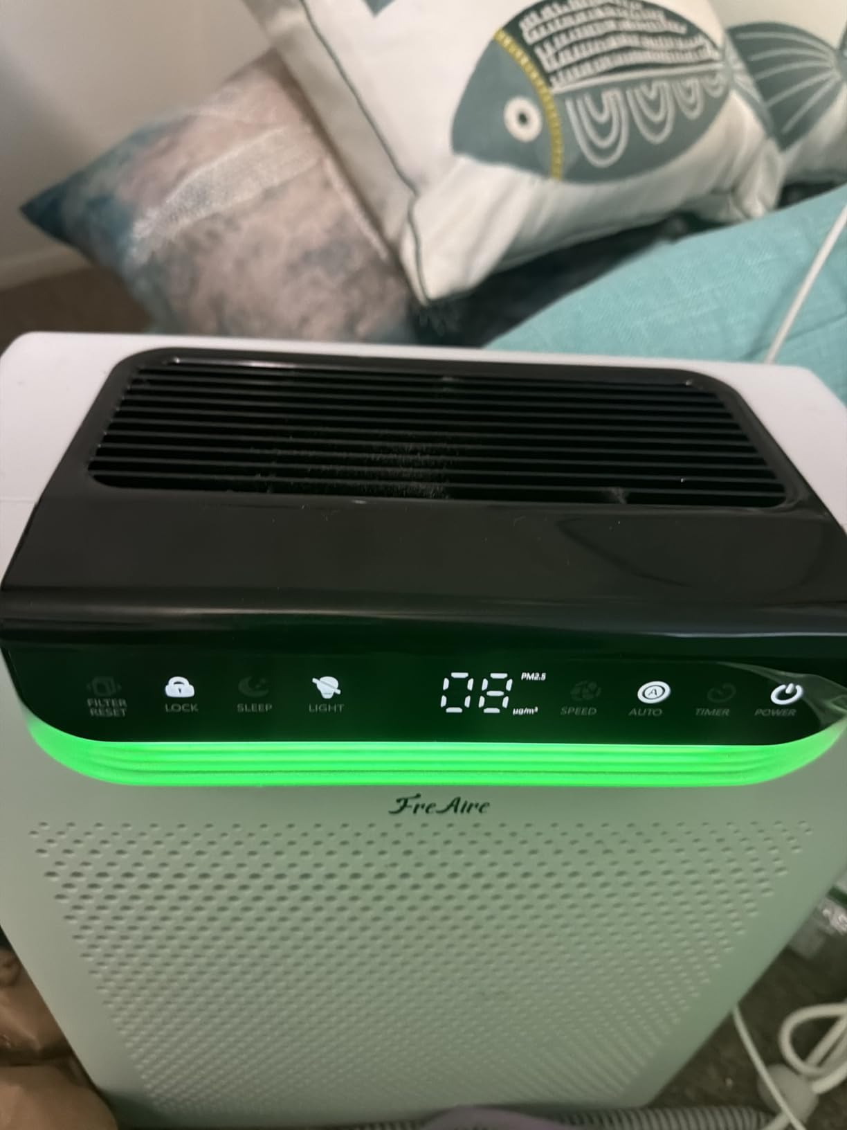 Air Purifiers for Home Large Room, Cover Up to 2600 Ft² with Washable Filters, Powerful Turbo Mode, PM2.5 Air Quality Display, 22dB Sleep Mode, Air Cleaner for Pets Hair, HAP607, White customer photo 2