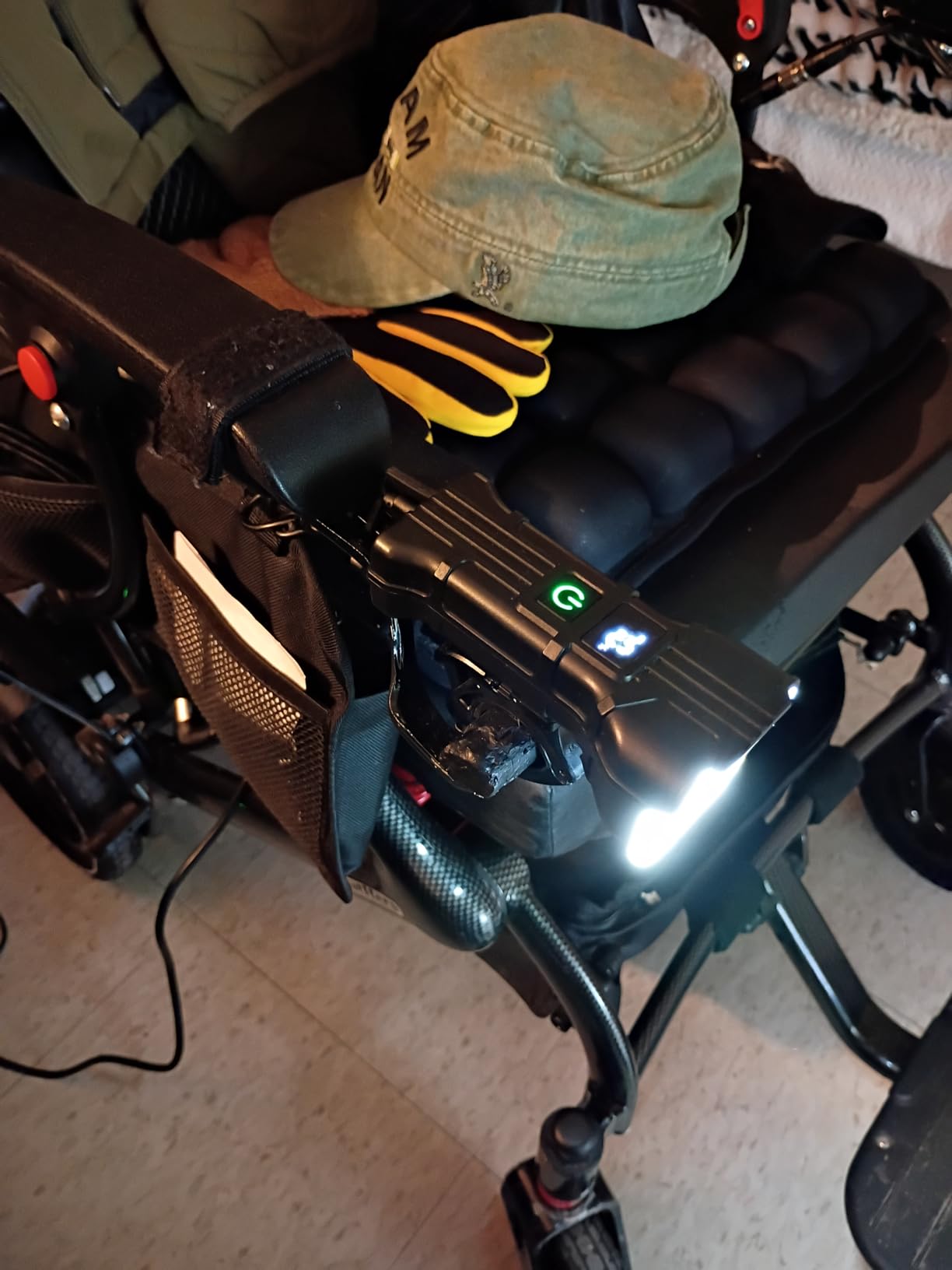 Lightweight Electric Wheelchair for Adults, Orange, 15 MI | 36LBS Portable Motorized Wheelchair for Seniors, 500W Brushless Motor, Airline Approval, LED Lights customer photo 2