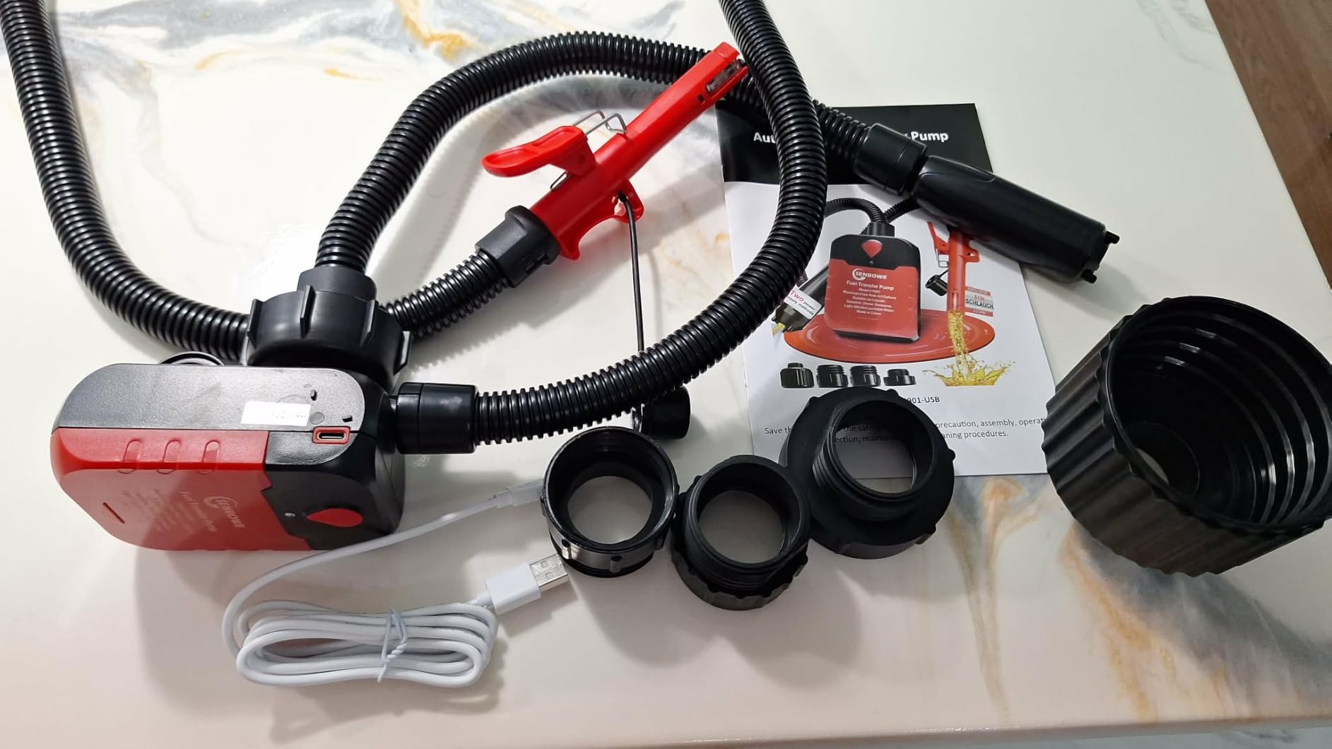 5.5 GPM Cordless Fuel Transfer Pump with Auto Shut-Off & Beep Alert, 57