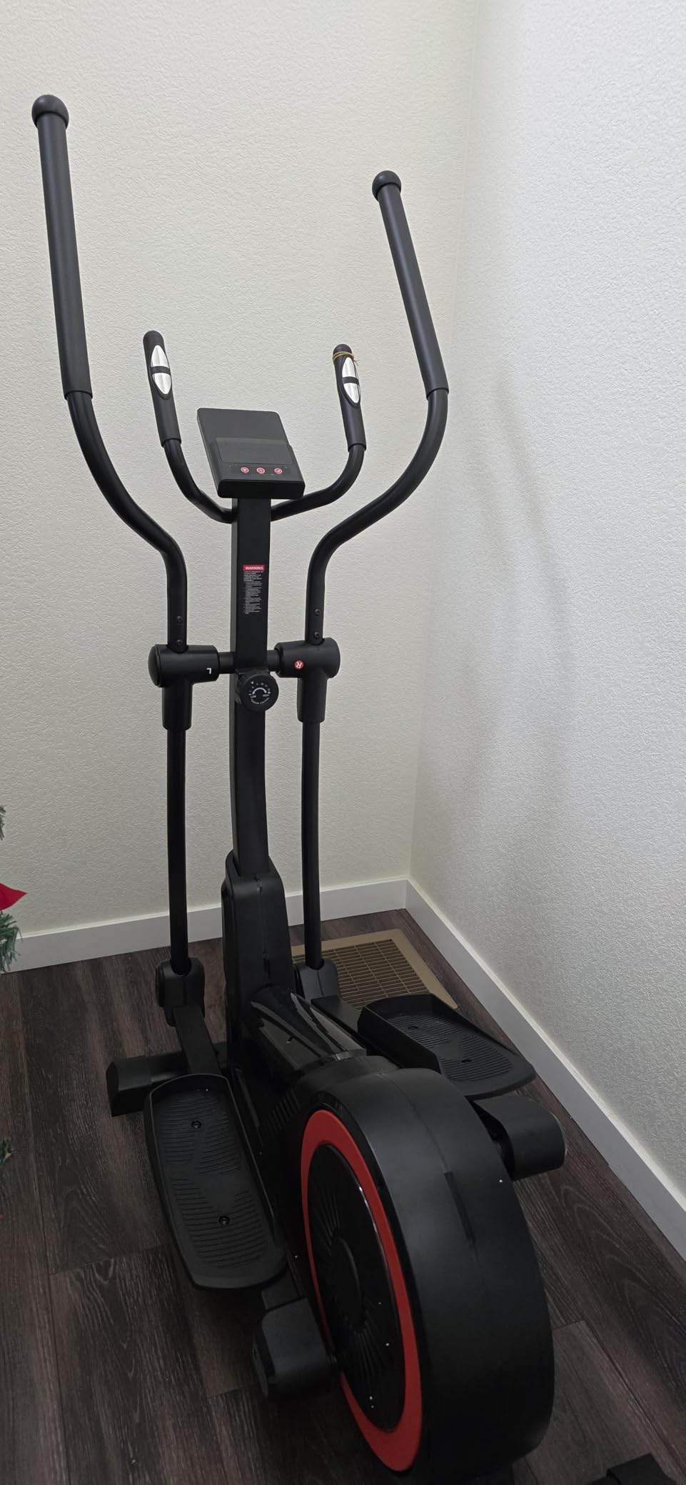 Elliptical Exercise Machine with 15.5''-17'' Stride & Heart Rate Grips,Ultra Silent Magnetic Elliptical Machine for Home with 16 Levels Resistance and LCD Monitor,400 LBS Weight Capacity customer photo 1