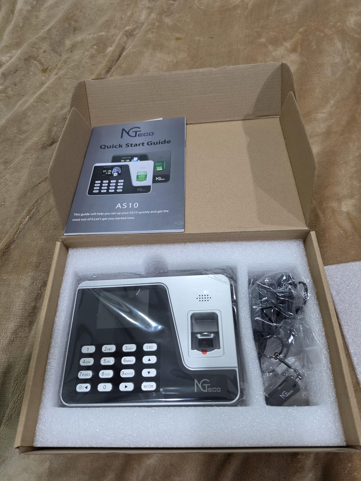 NGTeco Fingerprint & PIN Time Clock, Standalone Biometric Punch Machine for Small Business, No WiFi/Software Required, No Monthly Fees customer photo 1