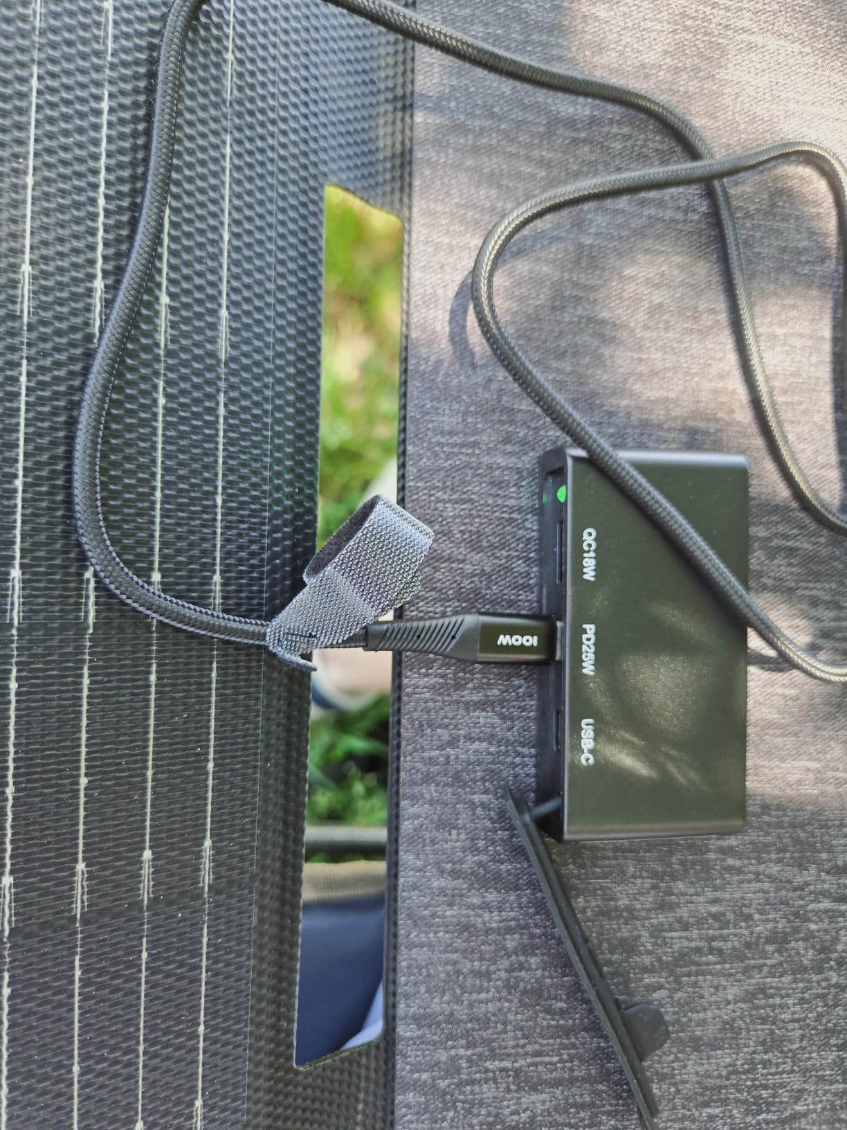 45W Solar Panel Charger Fast Charging for Phone PD 25W USB-C/USB-A | 25.4% High Efficiency, IP68 Waterproof, Portable Solar Panel for iPhone, iPad, Power Bank, Tablets, Camping, Backpacking, Hiking customer photo 1