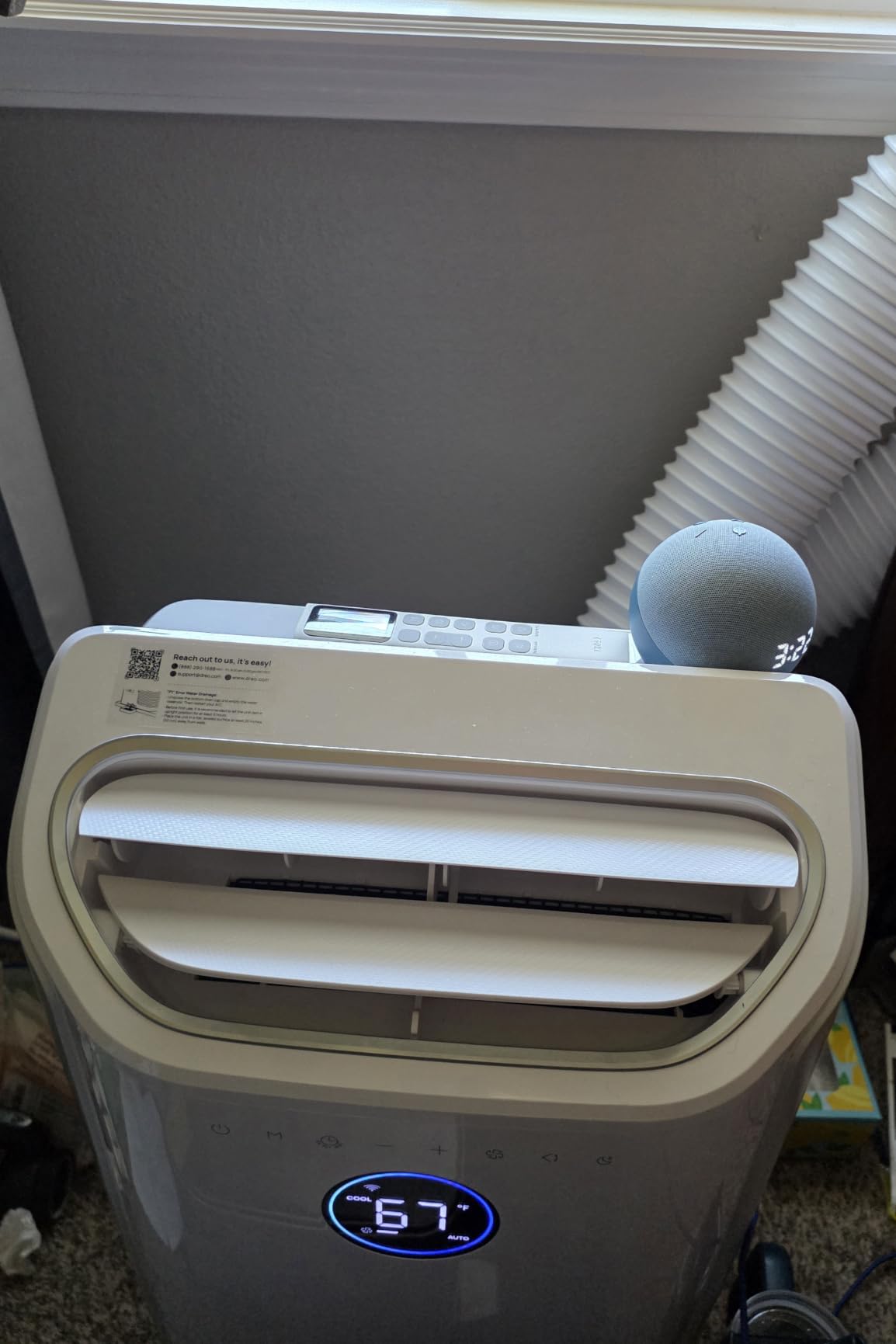 DREO Inverter Dual-Hose Portable Air Conditioners 740S, High Efficiency, 14000 BTU ASHRAE (10000 BTU DOE) 42dB Quiet Smart AC Unit, Drainage-Free, APP/Voice/Remote Control, for Bedroom & Large Room customer photo 2