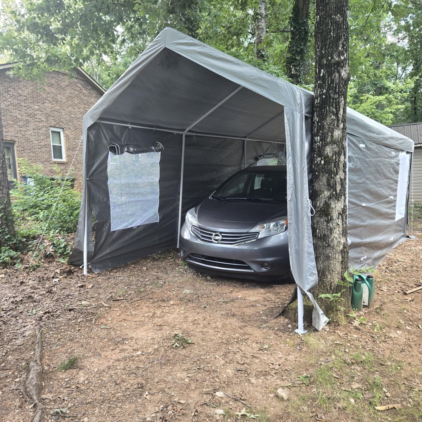 GarveeLife 20'X30'x12' Metal Carport for Multiple Vehicles, Steel Car Ports | Vertical Roof Design / for All-Weather / for Full-Size Pickup Trucks, Boats, and Tractors customer photo 1