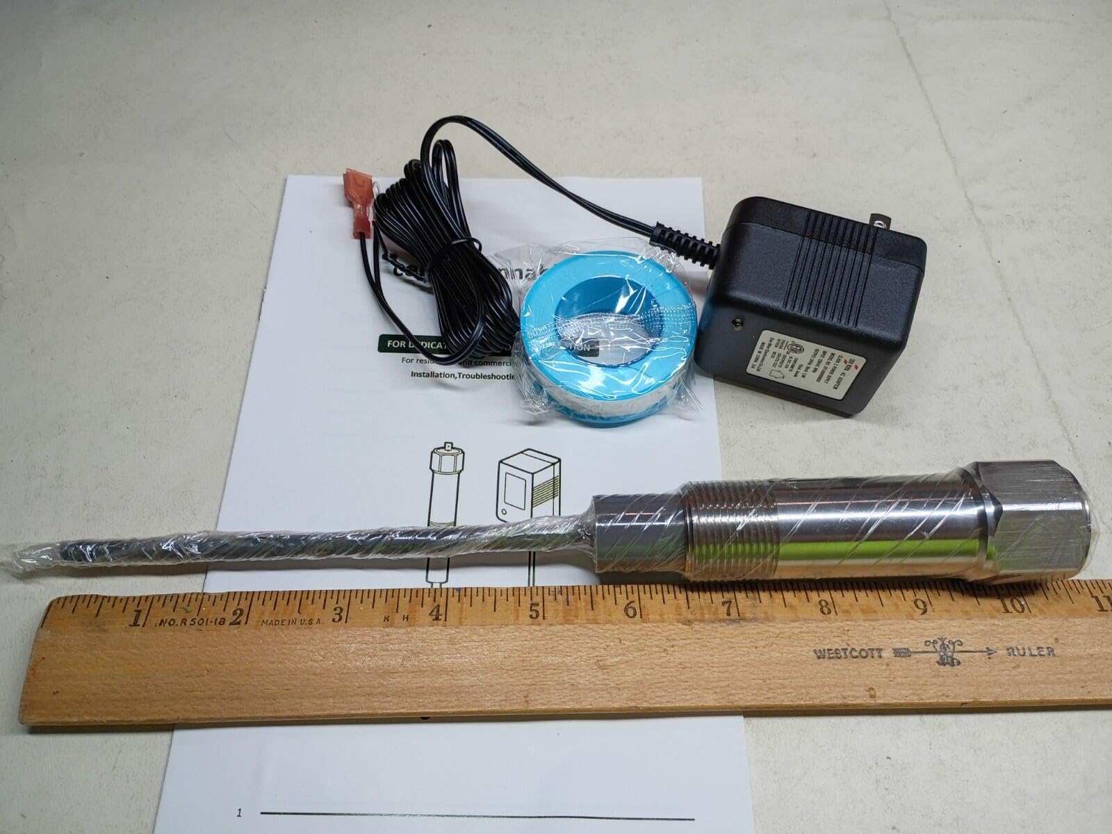 Powered Electric Anode Rod for Hot Water Heater; Reduces Scale & Sediment, Stops Corrosion, Eliminates Rotten Egg/Sulfur Odor; Titanium, Lead-Free, 20YR Warranty, 40-89 Gallon Except Bradford White customer photo 1