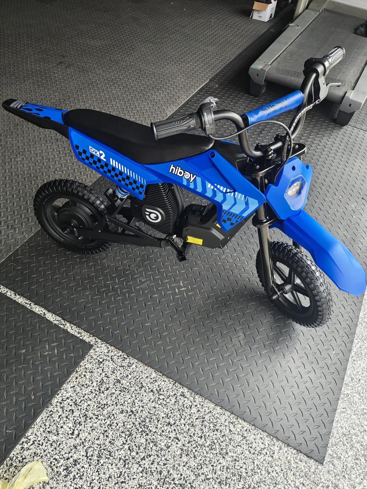 Hiboy DK2 Electric Dirt Bike for Kids Age 3-7, 3-Speed Toy Motorcycle | Up to 13 Mph & 11.2 Miles Range, Smart LED Power Display, 12