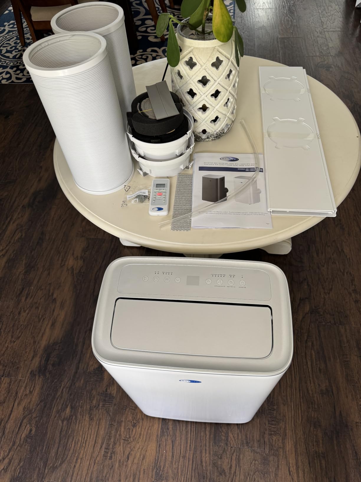 Whynter Portable Air Conditioner 13000 BTU Dual Hose Smart Wi-Fi ARC-1280WX | Full Thermostatic Temperature Control, Cools and Dehumidifies Rooms with Easy Setup, Backed by Whynter Reliability customer photo 1
