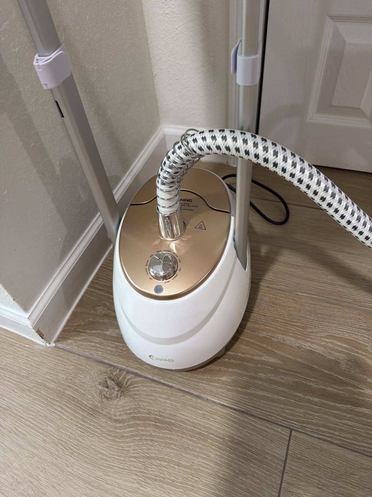 Steamer for Clothes, 1800W Professional Clothes Steamer | Rotating Iron Board, 30S Heat, 2L Water Tank, Adjustable Dual Rods, 10 Fabric Modes, Leak-Proof for Luxury Fabrics customer photo 2