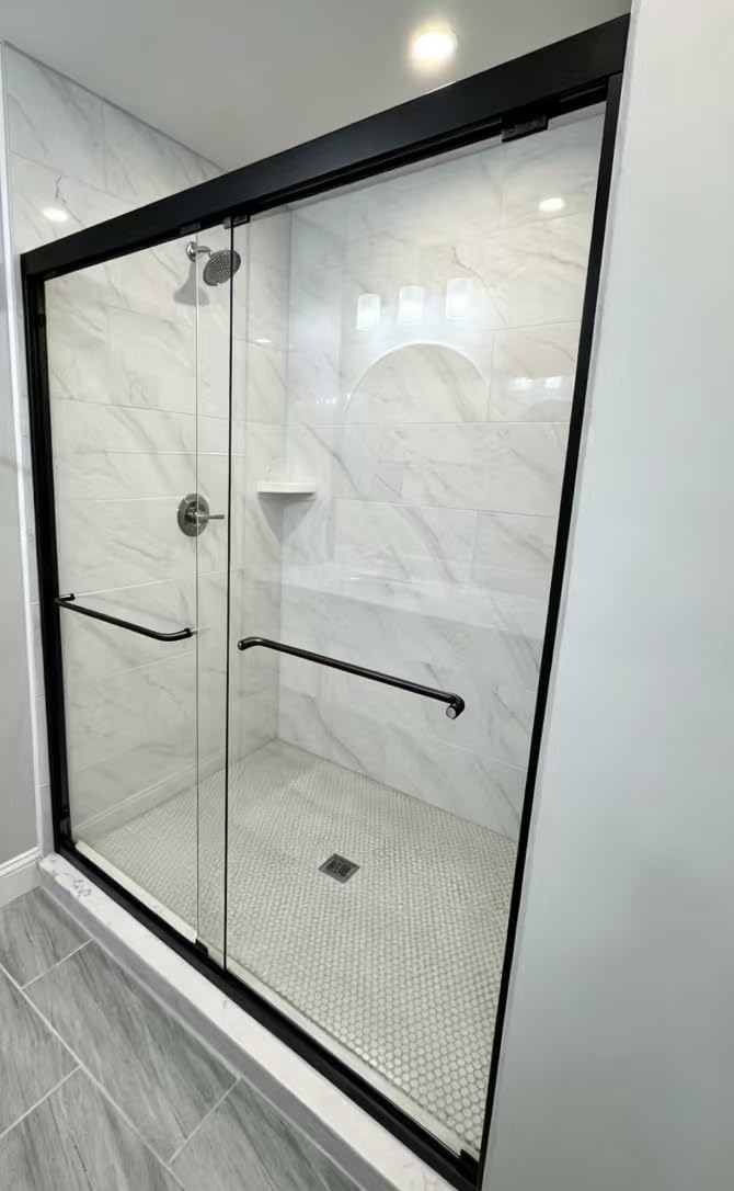 Sliding Glass Shower Door, 56-60