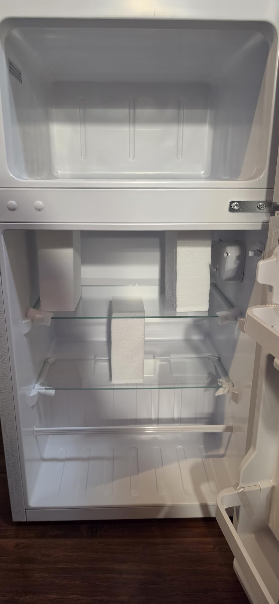 Antarctic Star Compact Mini Fridge with Freezer, Double Door, Adjustable Thermostat, 2.5 Cu.Ft customer photo 2