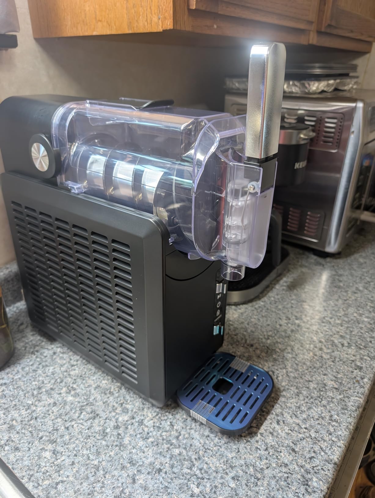 Commercial Ice Cream Machine 2000W, 20-28 L/H Yield Gelato Hard Serve Ice Cream Maker with 7L Stainless Steel Cylinder, LED Panel, Timer, Auto Clean for Restaurants Snack cafes customer photo 2