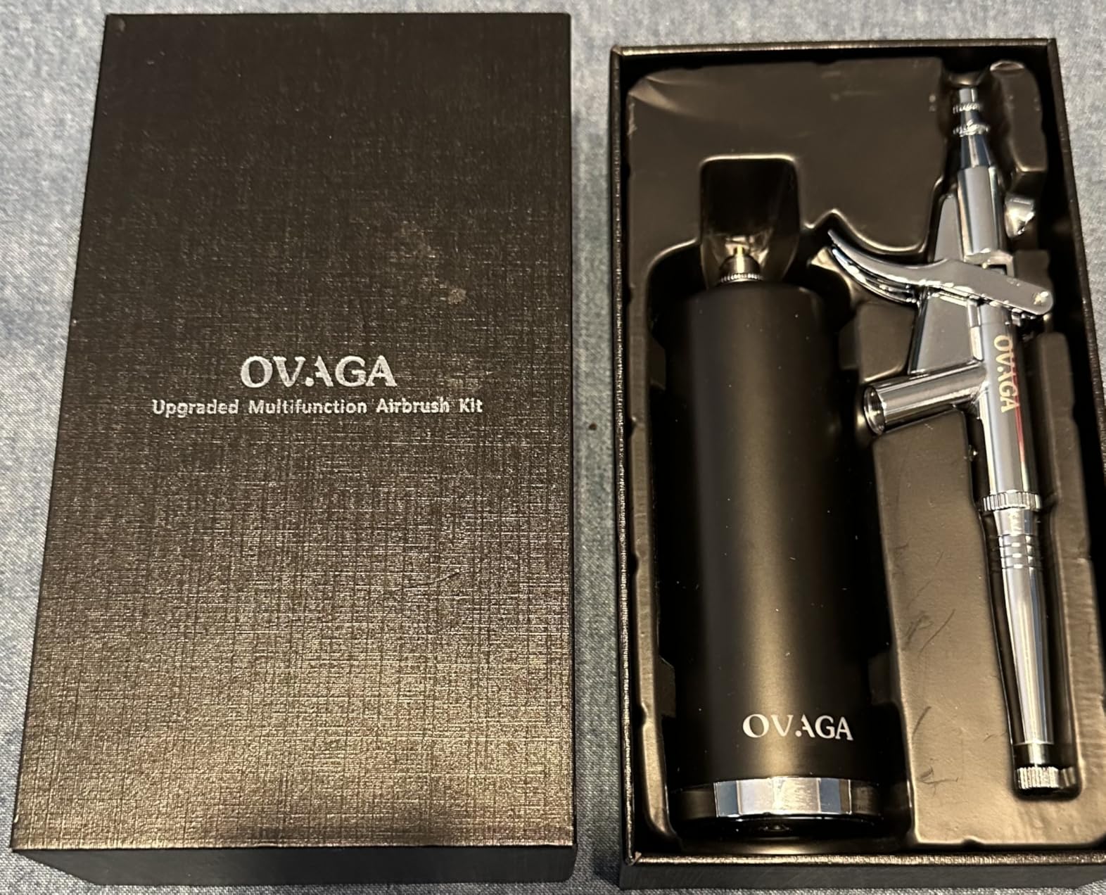 Ovaga 32PSI Airbrush Kit, Rechargeable Cordless Airbrush Compressor, Auto Handheld Airbrush Gun, Airbrush Set Portable Wireless Air Brush for Barber, Nail Art customer photo 1