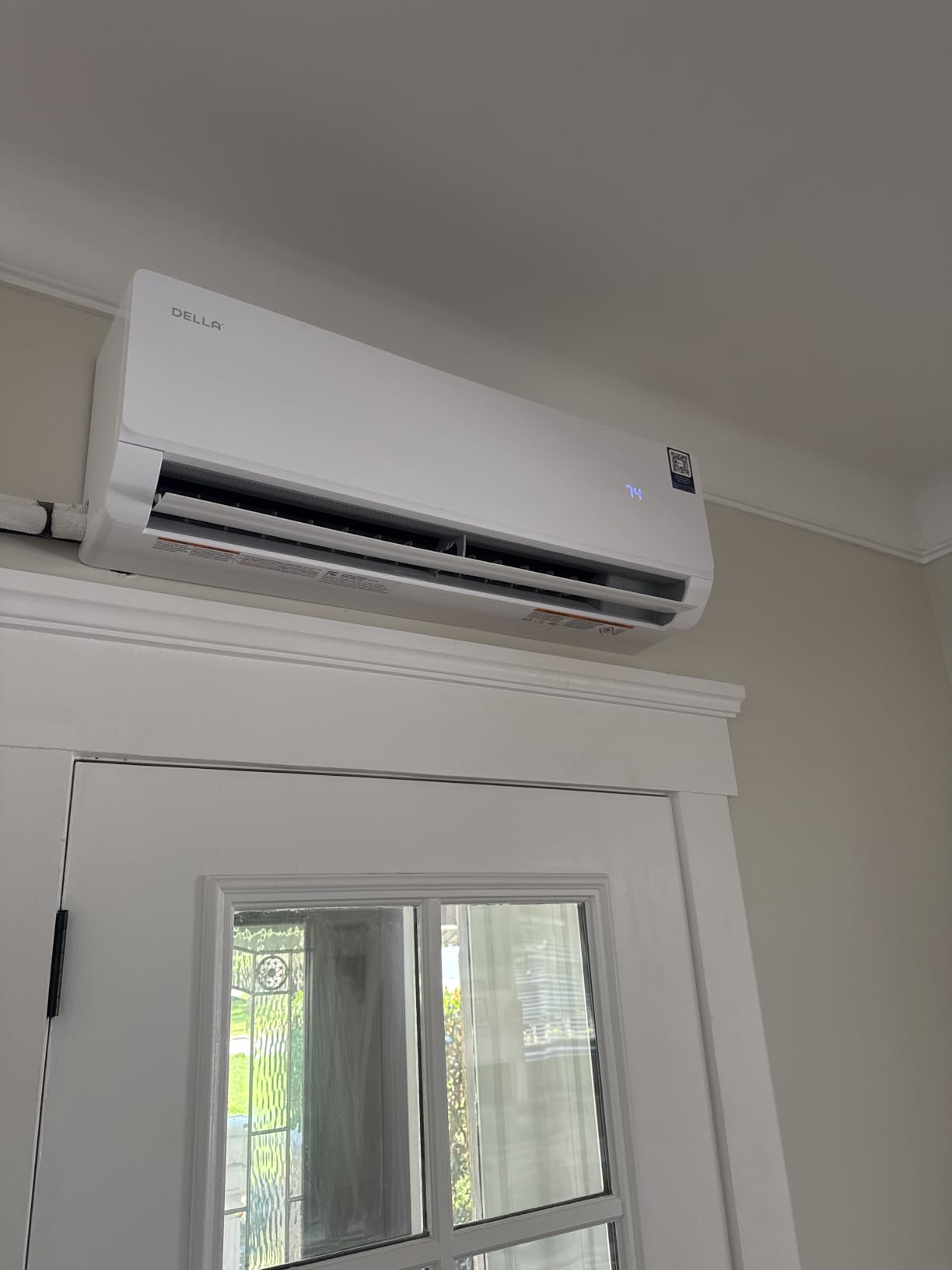DELLA Vita Series 18000 BTU Mini Split Air Conditioner, Energy Efficient,20 SEER2 230V,Cools up to 1000 Sq. Ft,1.5 Ton Heat Pump, Works with Alexa & Wifi,Ductless Inverter System,Pre-Charged,16ft Kit customer photo 1