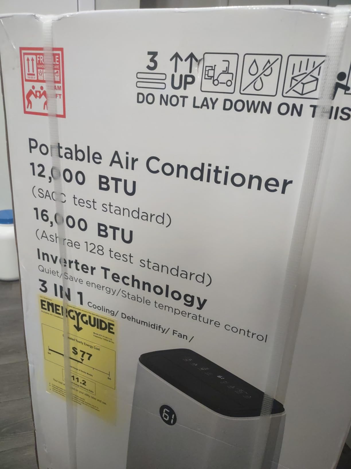 16000BTU Portable Air Conditioners Inverter Technology,Dual Hose Fast Cooling Portable AC Unit for Large Room up to 800 sq.ft, w/t Dehumidifier & Fan, (42dB) Quiet Sleep Mode, Remote Control customer photo 1