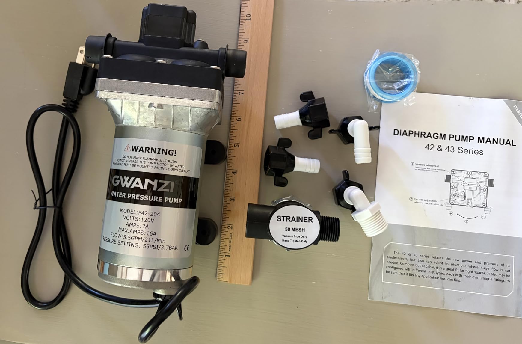1HP Whole House Water Pressure Booster Pump 90PSI 115V Automatic Variable Speed Penmanent Mangnet Motor Constant Pressure Wireless App Control Compact Design for Home House Villa Apartmen customer photo 1